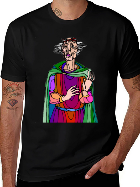 Unique Graphic T-Shirt with Artistic Character Design