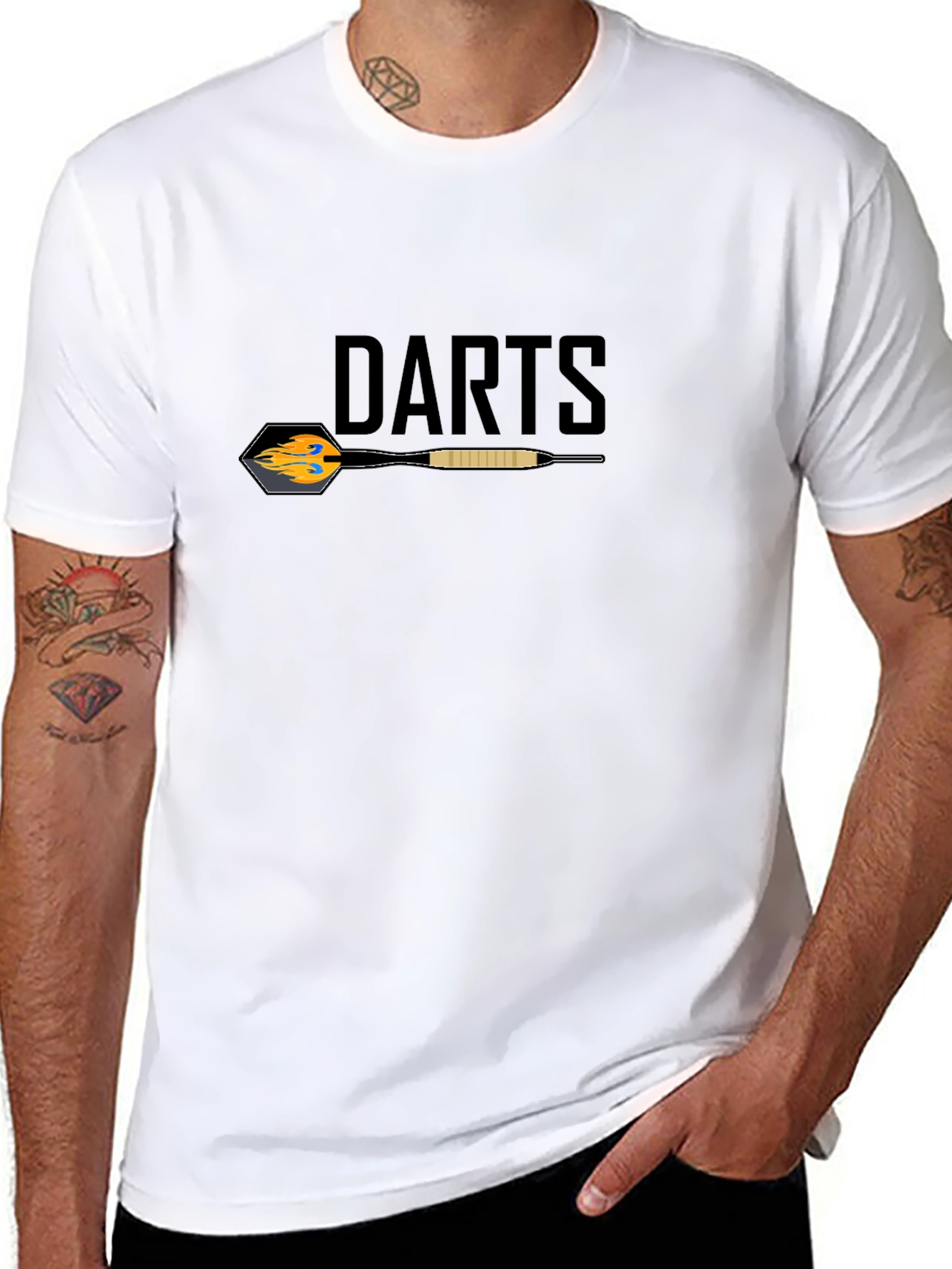 Darts Graphic Tee - Cool Sport Design