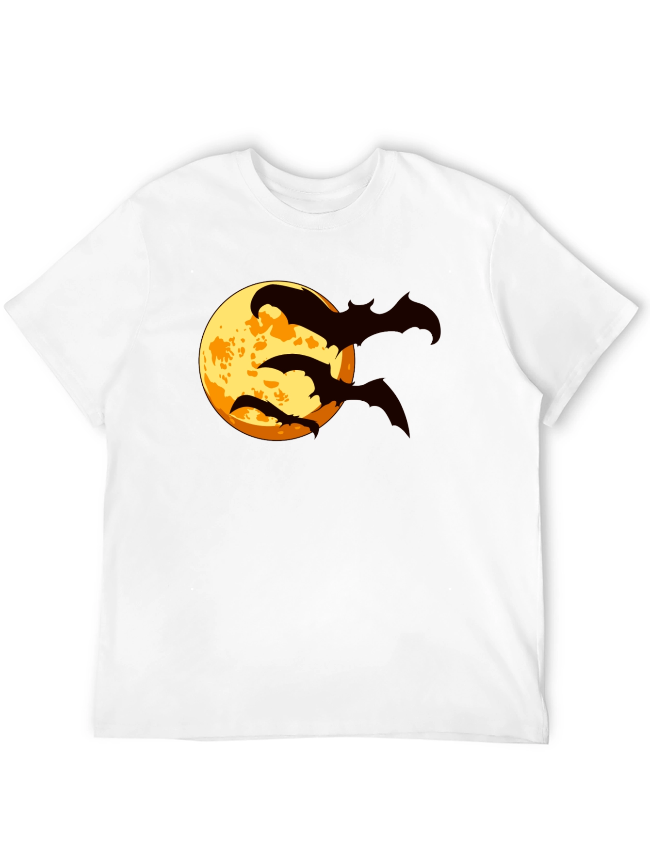 Halloween Bat Moon Graphic T-Shirt
