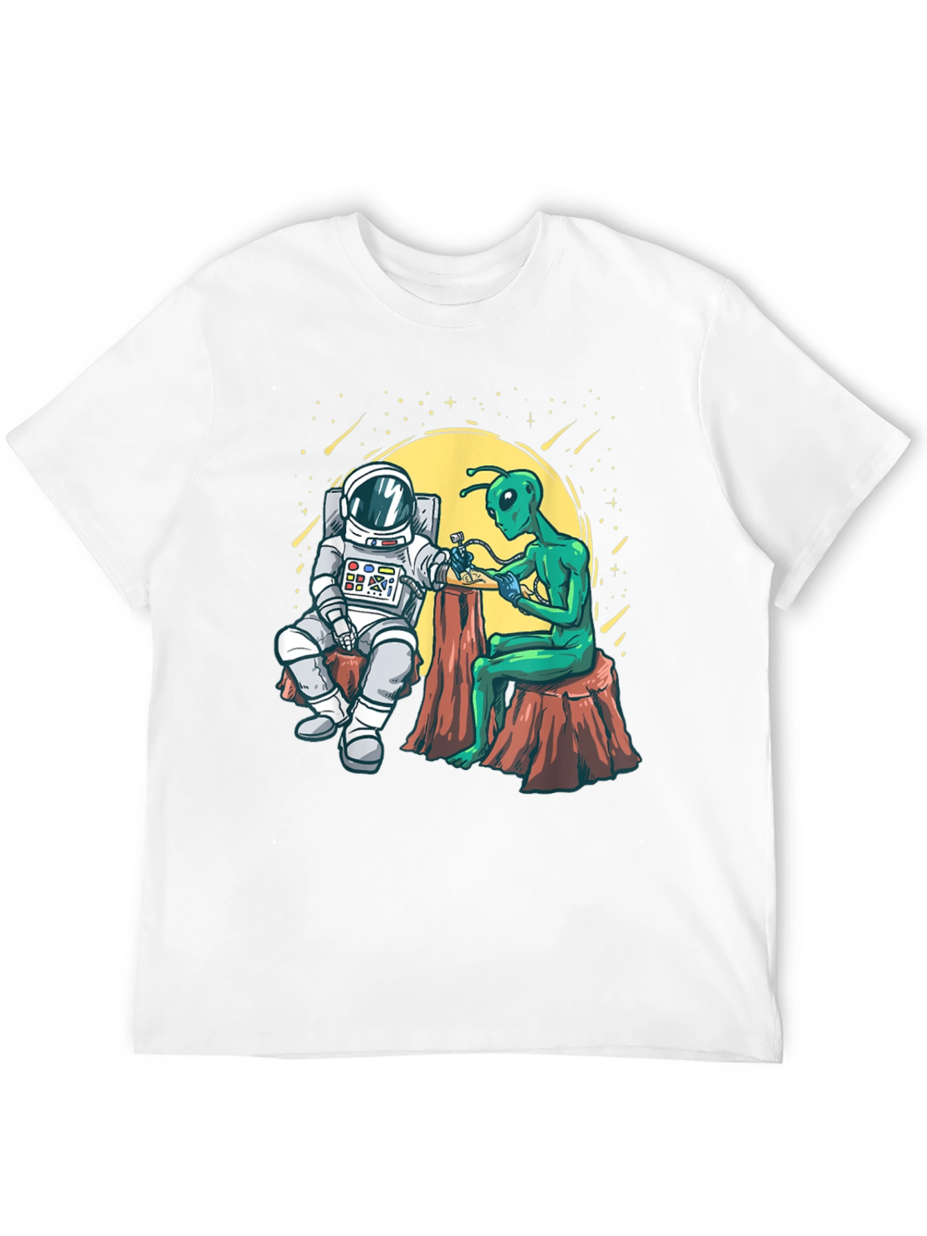 Astronaut Alien Tattoo T-Shirt