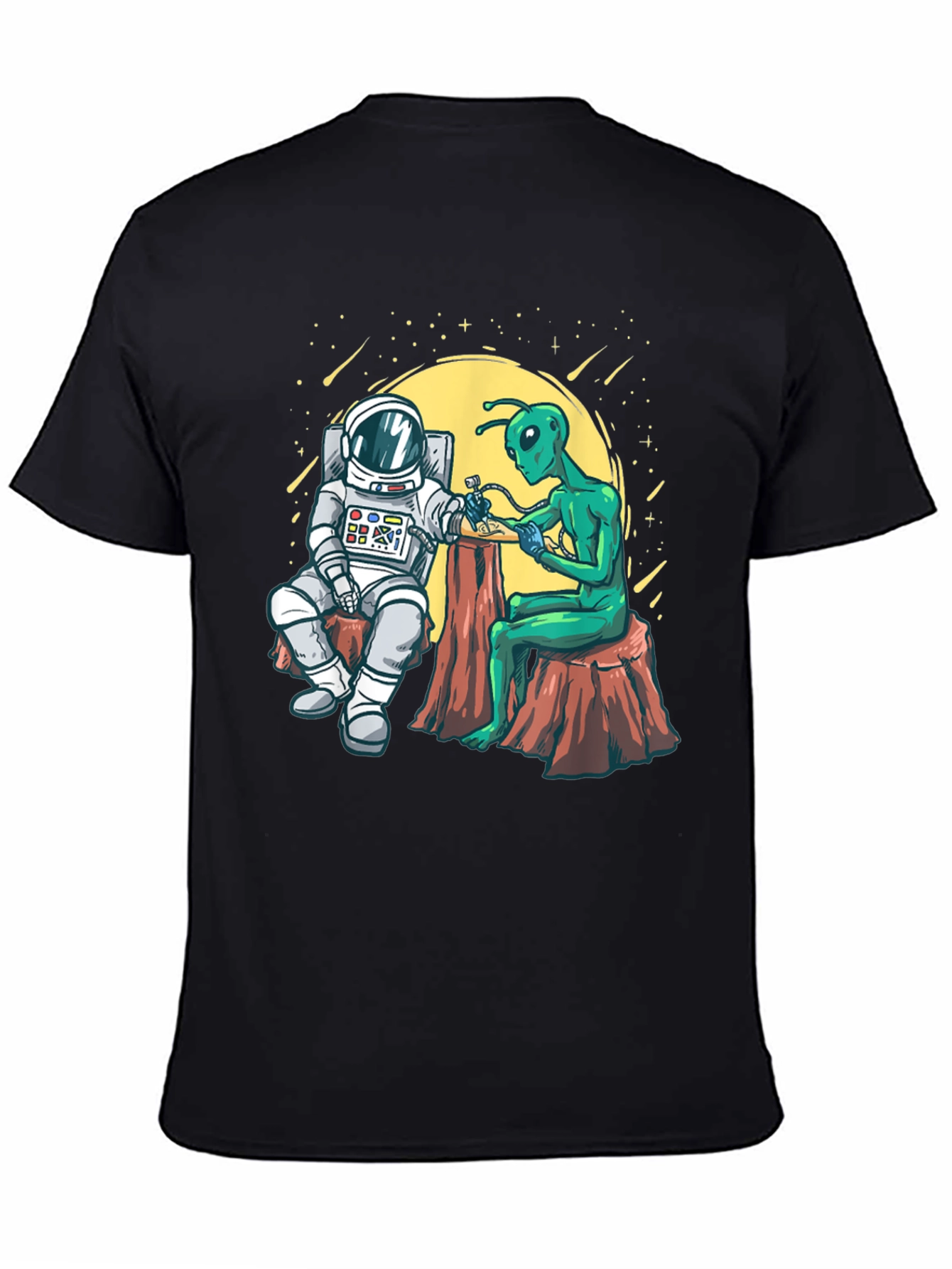 Astronaut Alien Tattoo T-Shirt