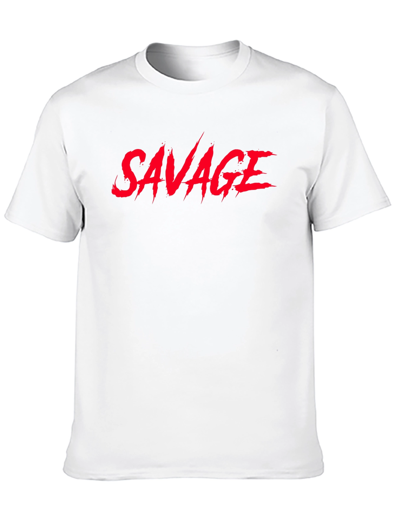 Savage Graphic Print T-Shirt - Black