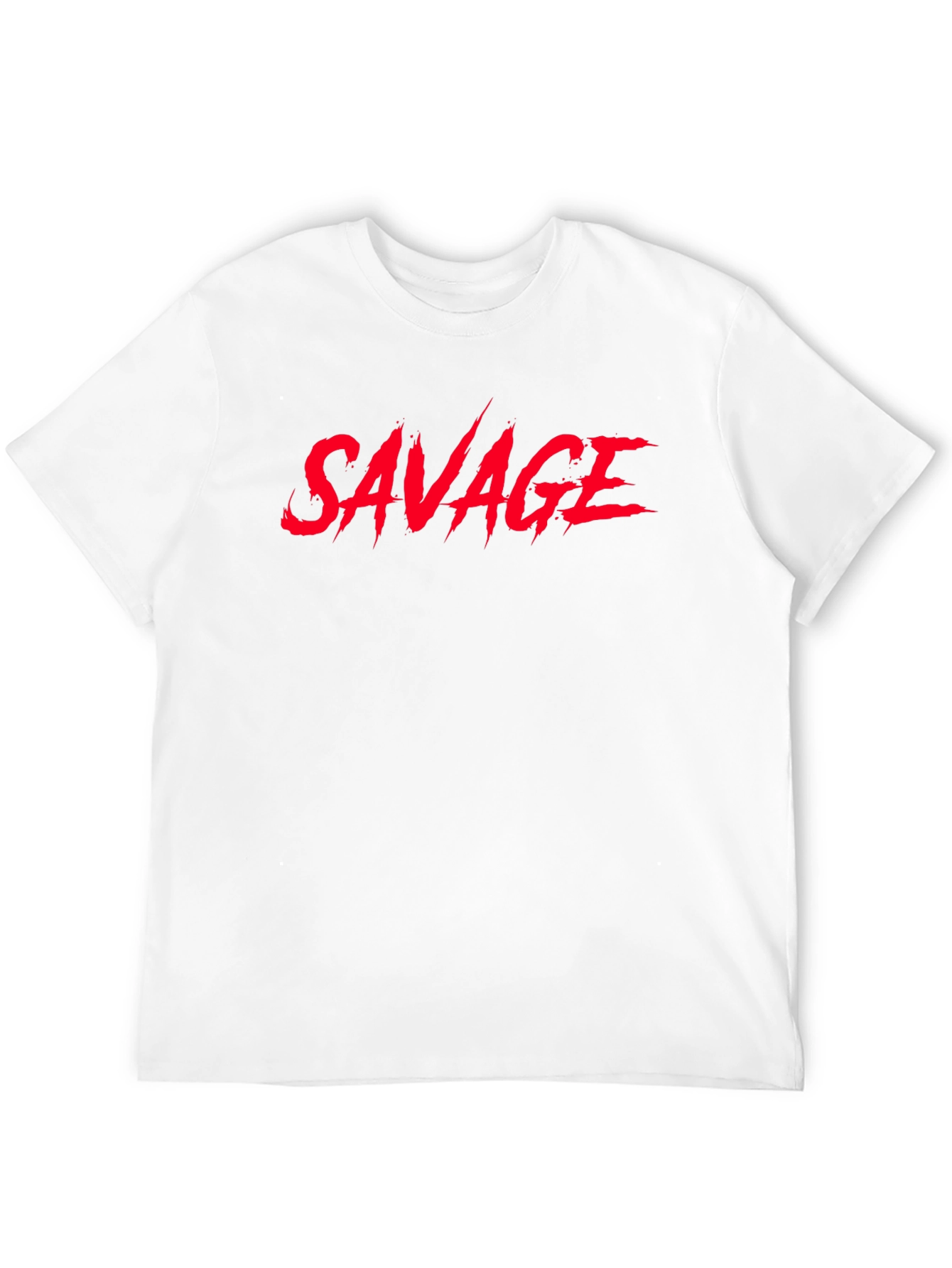Savage Graphic Print T-Shirt - Black