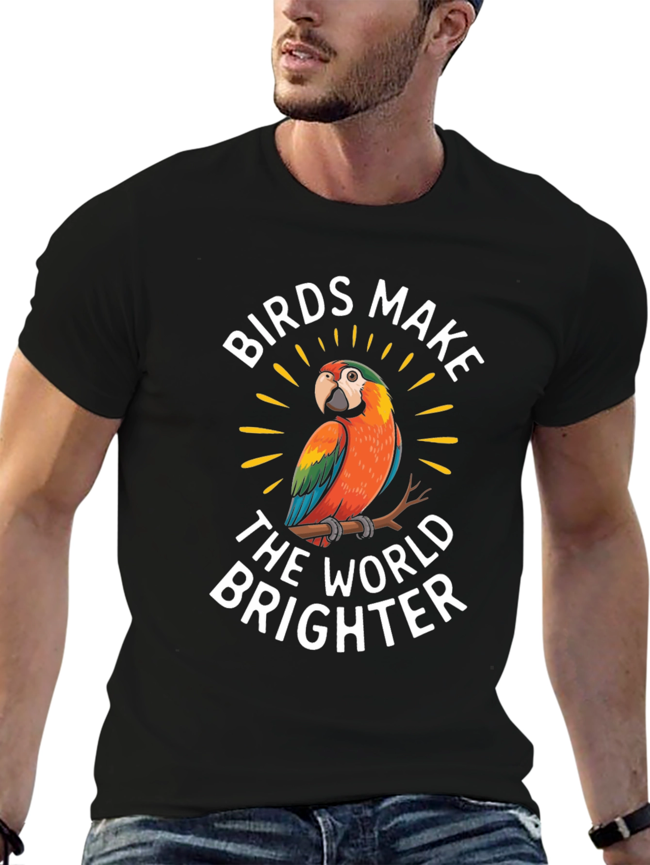 Birds Make the World Brighter Graphic Tee