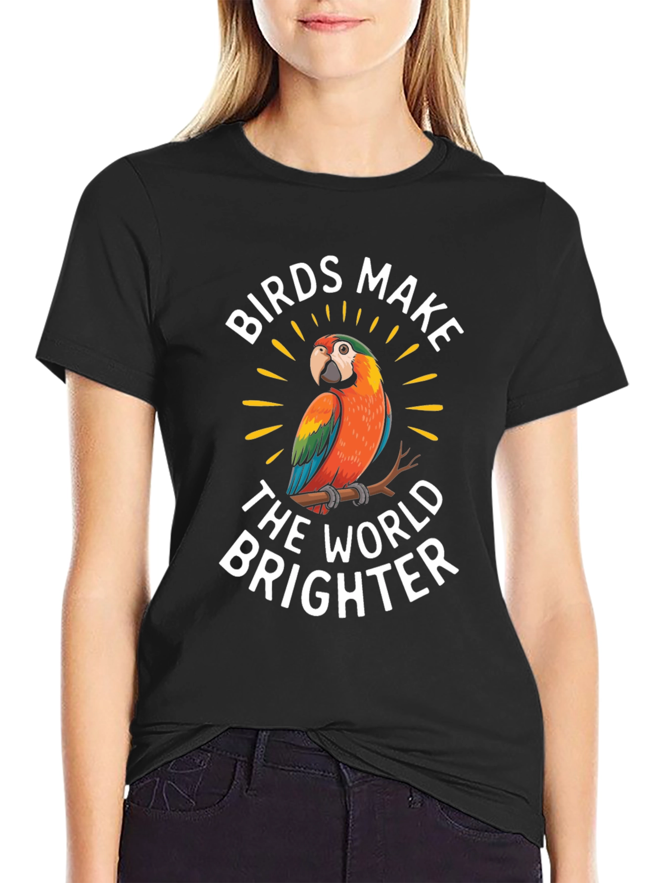 Birds Make the World Brighter Graphic Tee