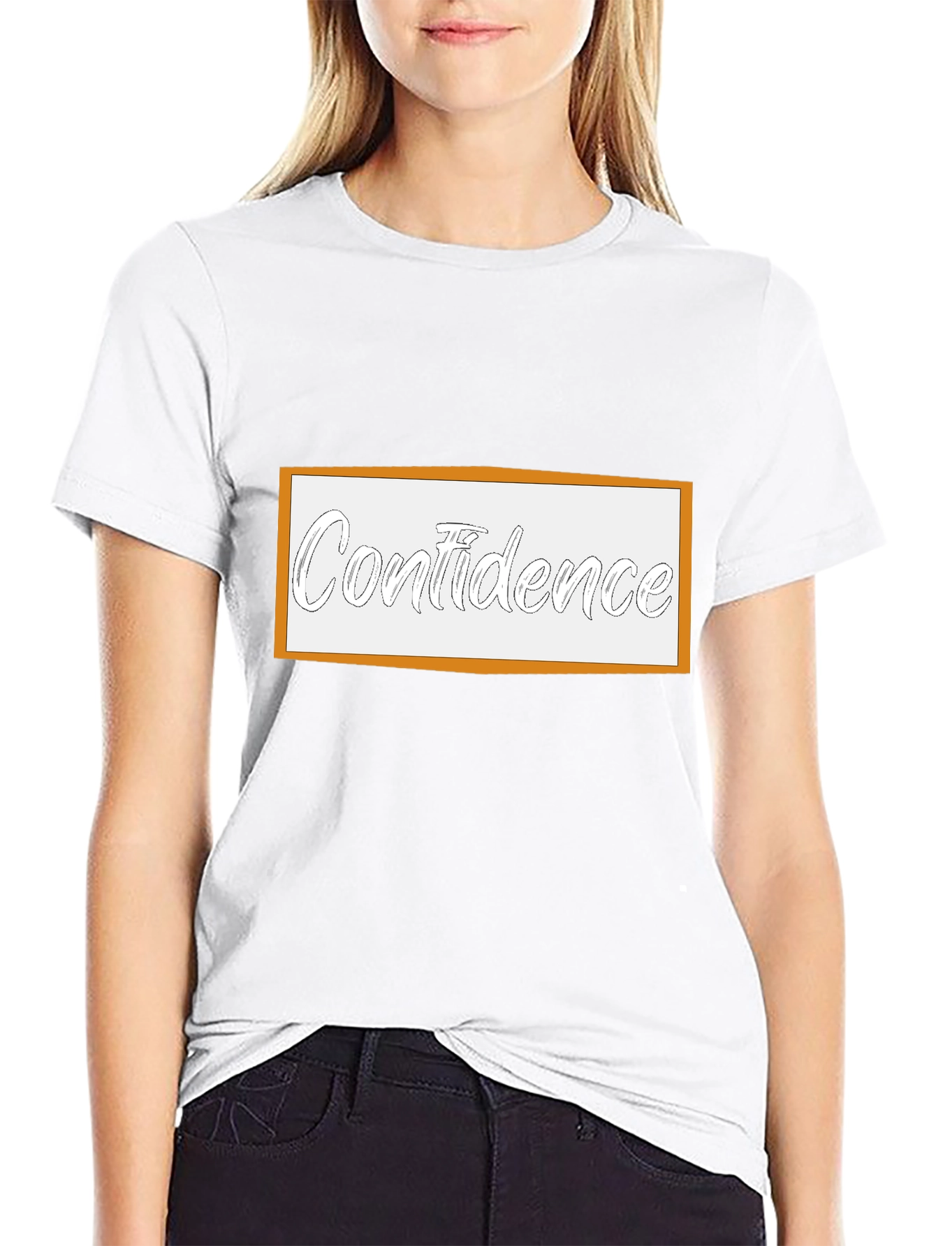 Confidence T-Shirt - Black Tee with Graphic Print