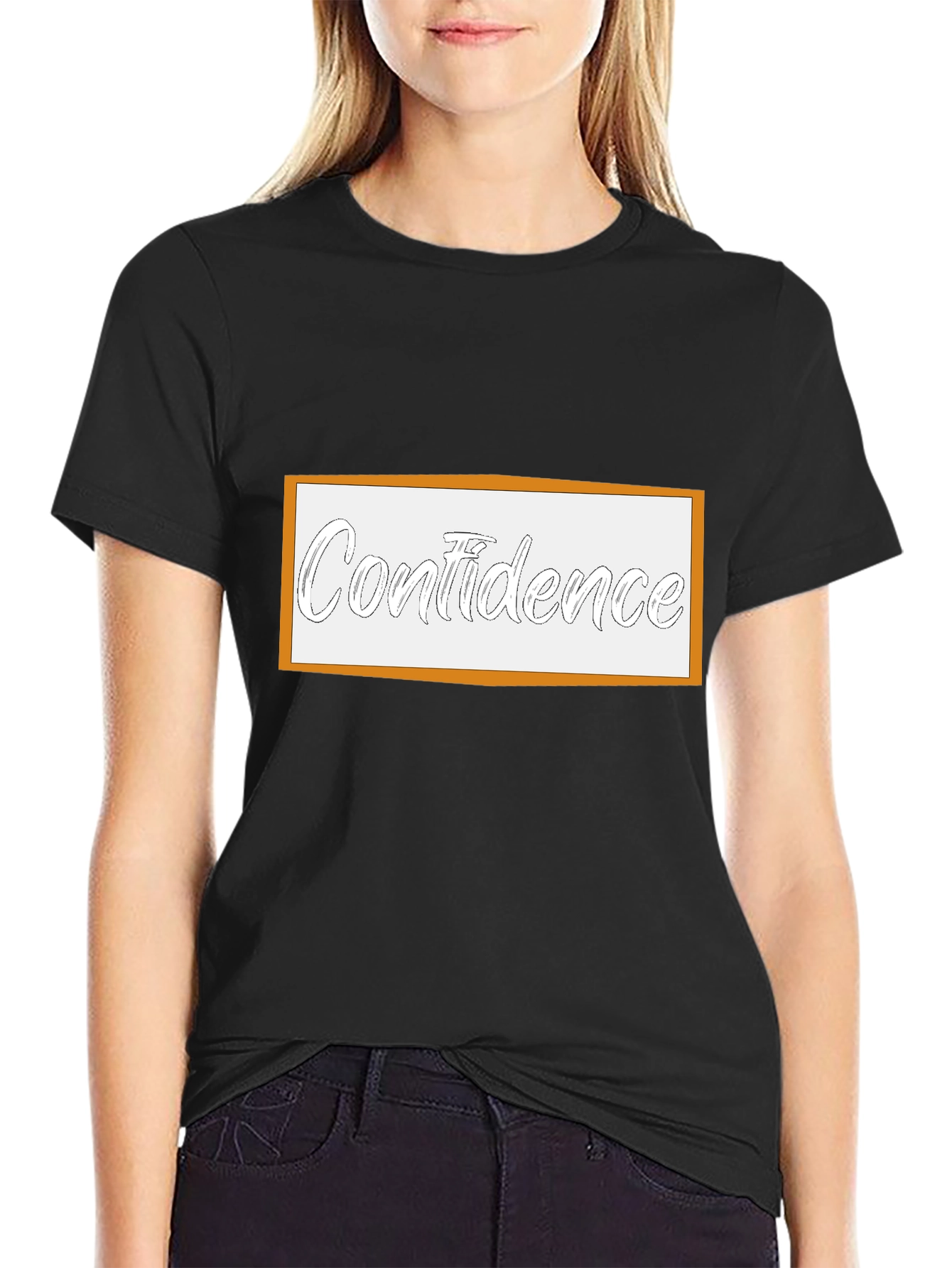 Confidence T-Shirt - Black Tee with Graphic Print