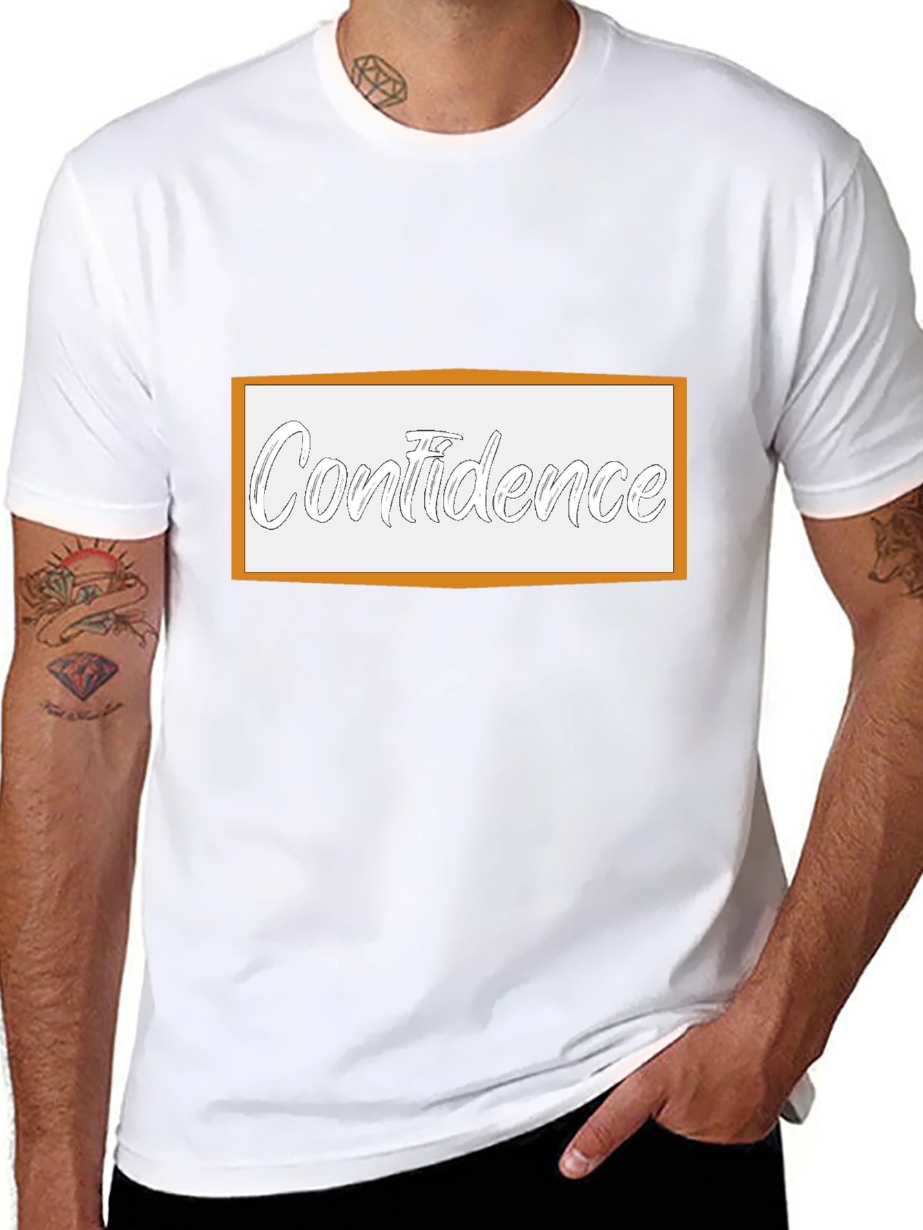 Confidence T-Shirt - Black Tee with Graphic Print