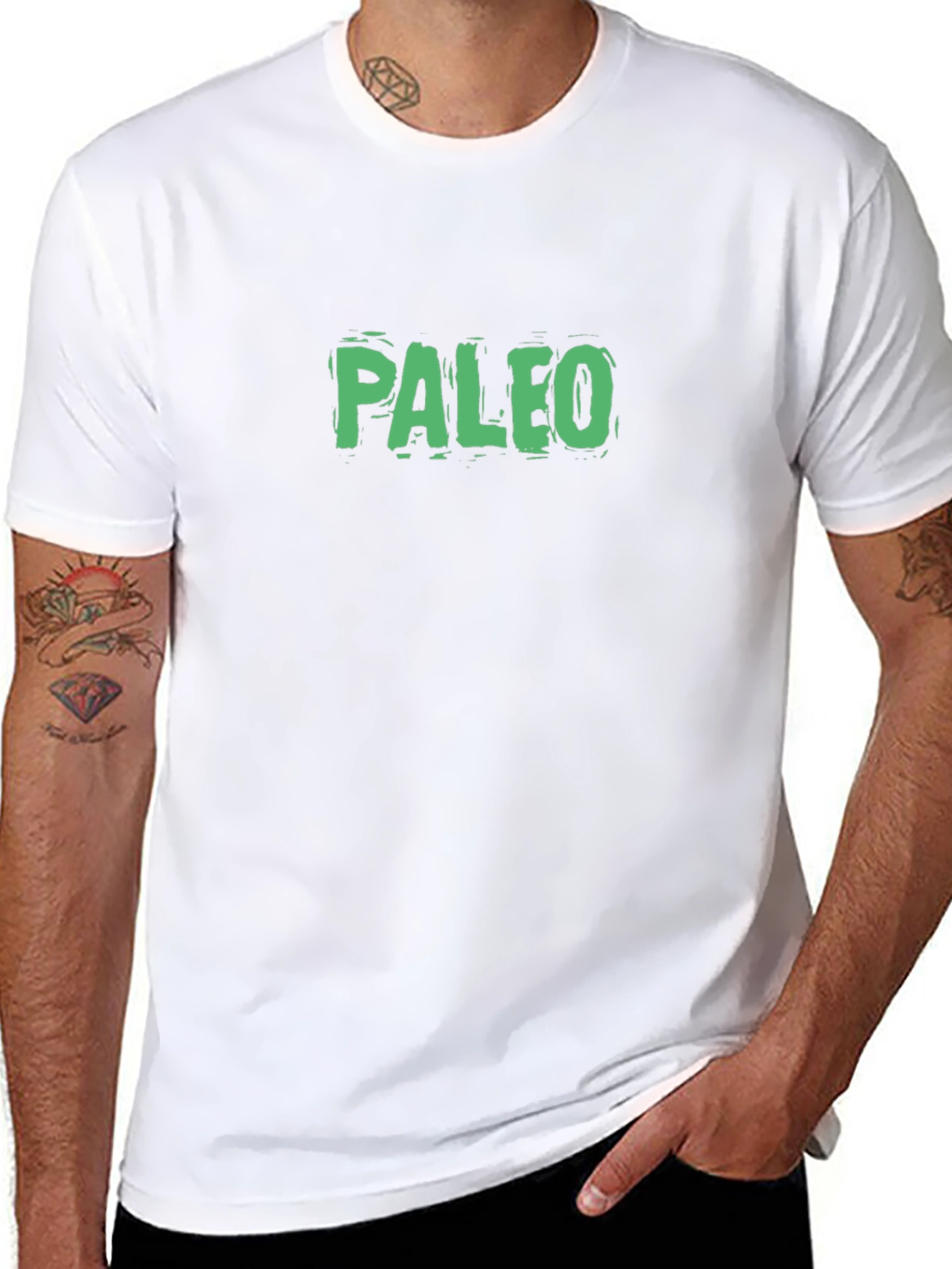 Paleo T-Shirt - Black Crew Neck