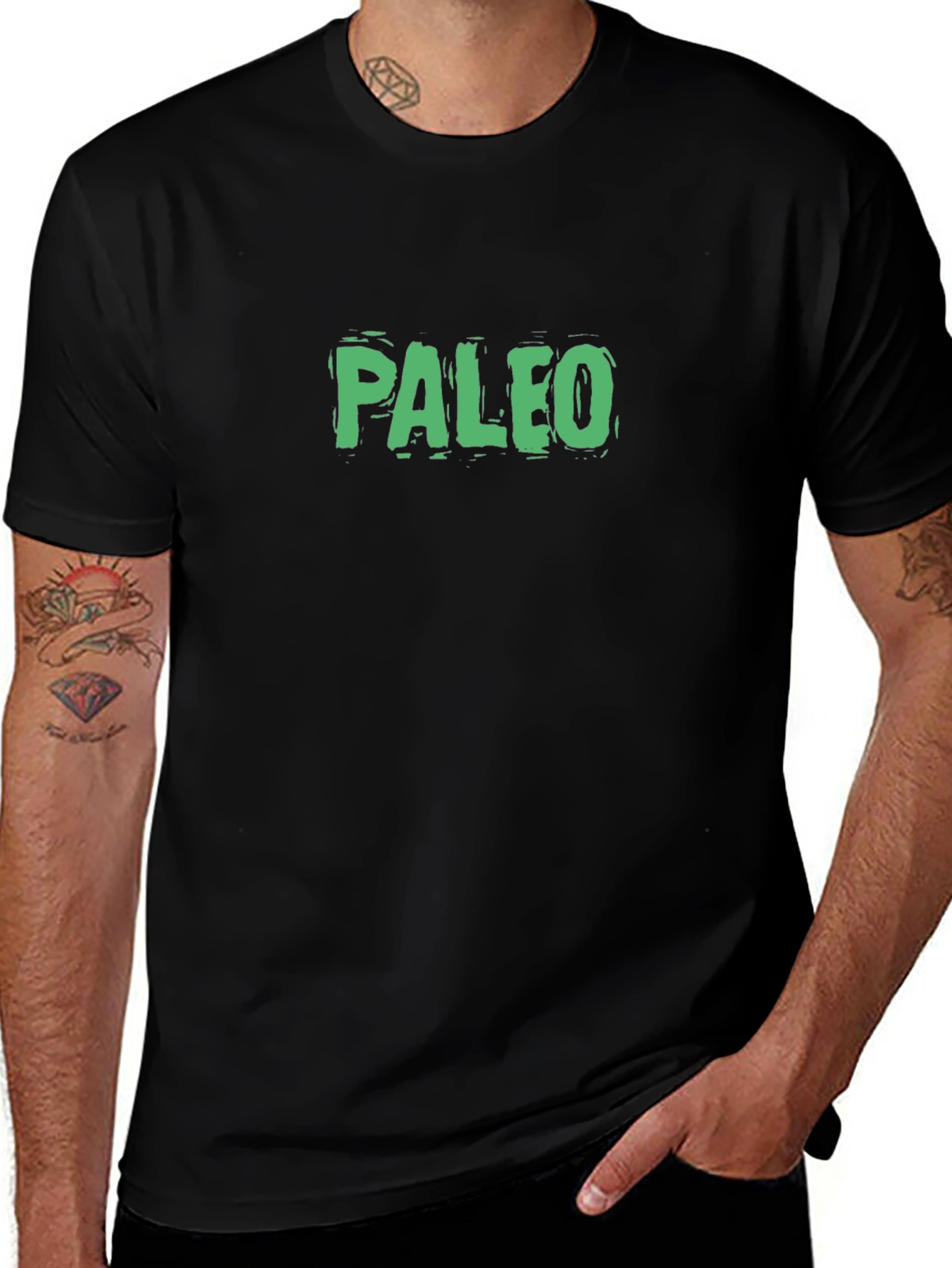 Paleo T-Shirt - Black Crew Neck