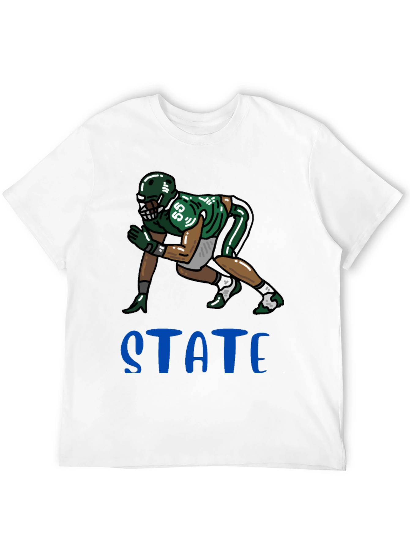 State Football Graphic Tee - Black Unisex T-Shirt
