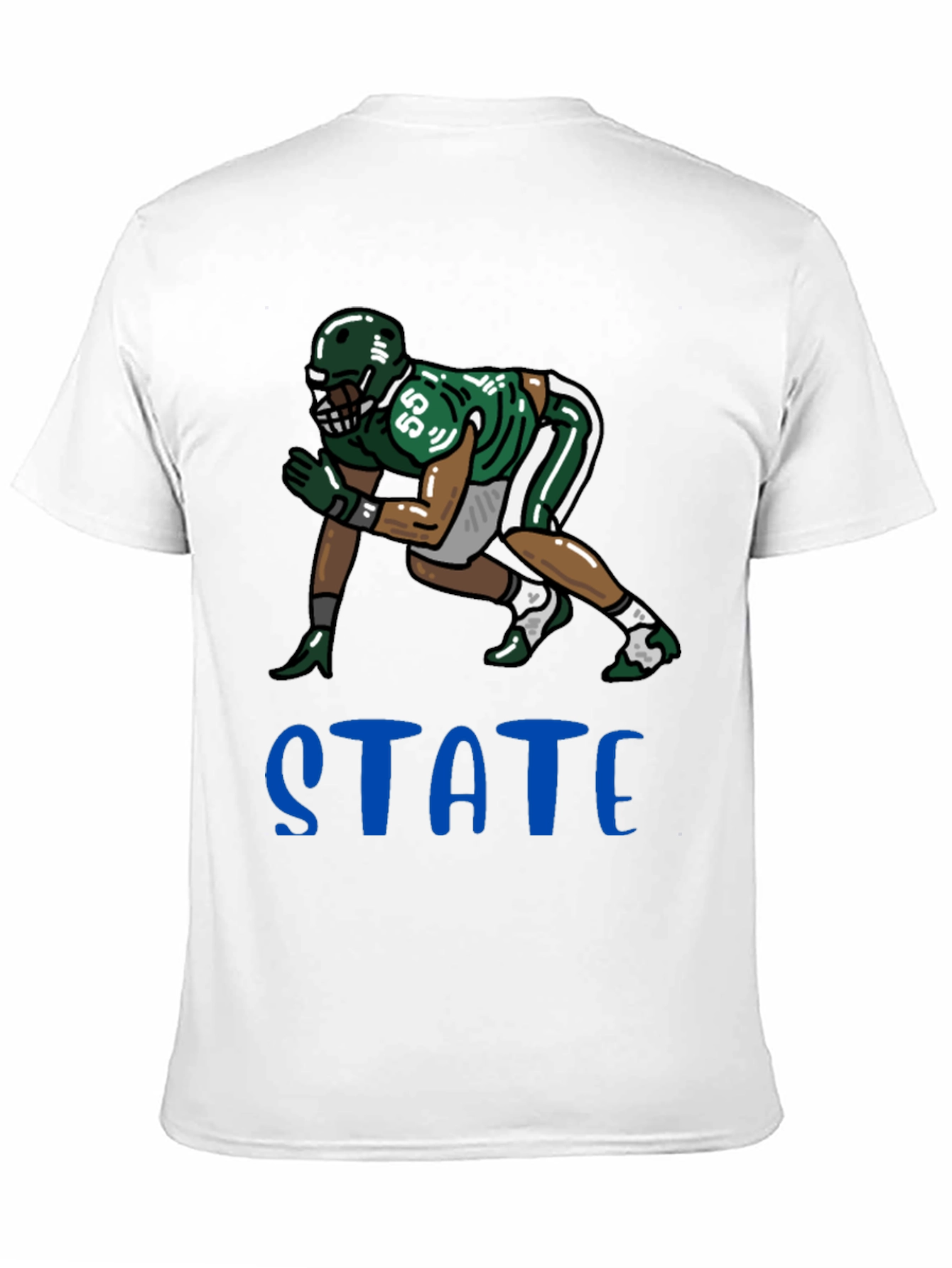 State Football Graphic Tee - Black Unisex T-Shirt