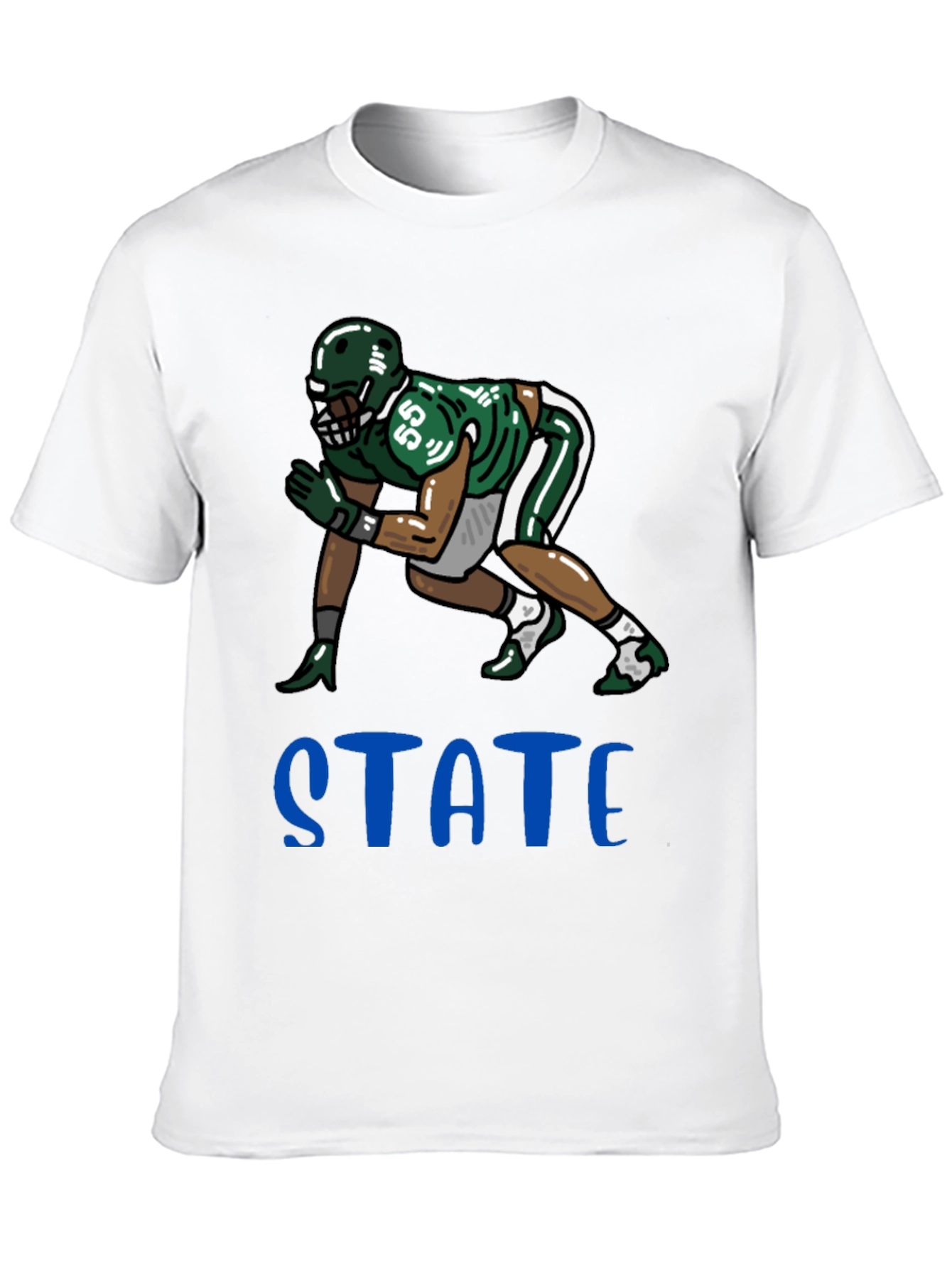 State Football Graphic Tee - Black Unisex T-Shirt
