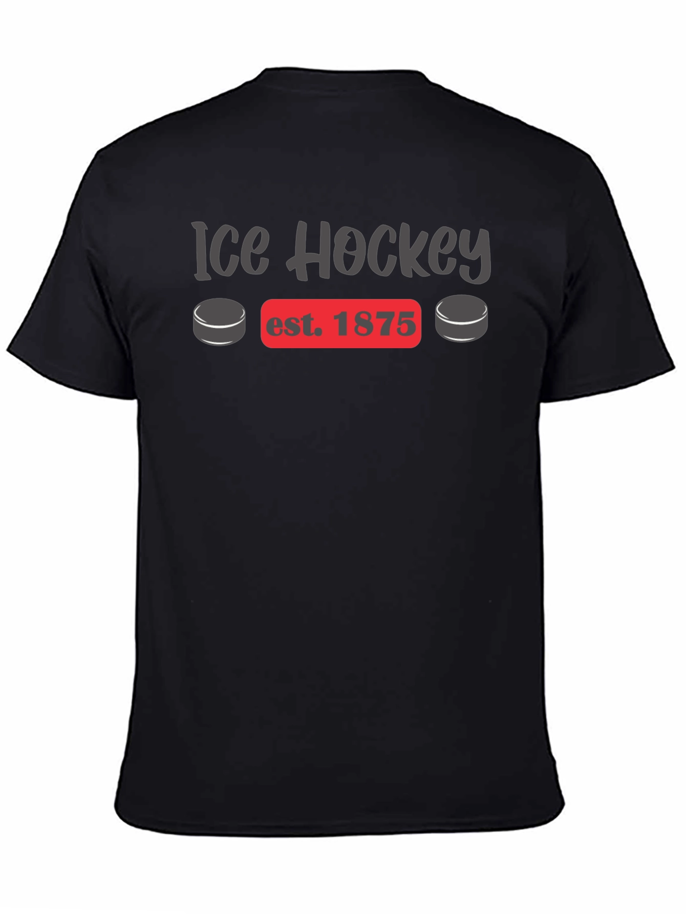 Ice Hockey Est. 1875 Black T-Shirt