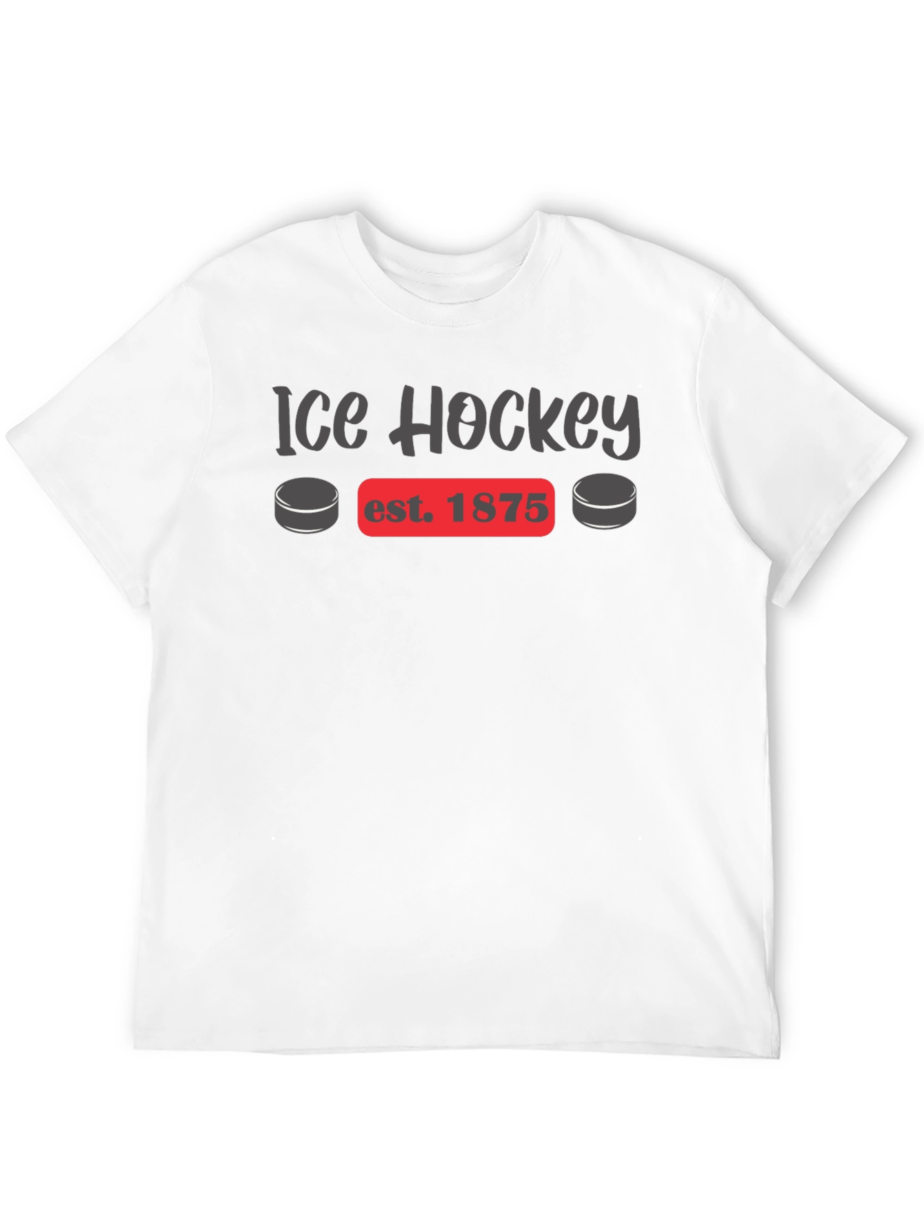 Ice Hockey Est. 1875 Black T-Shirt