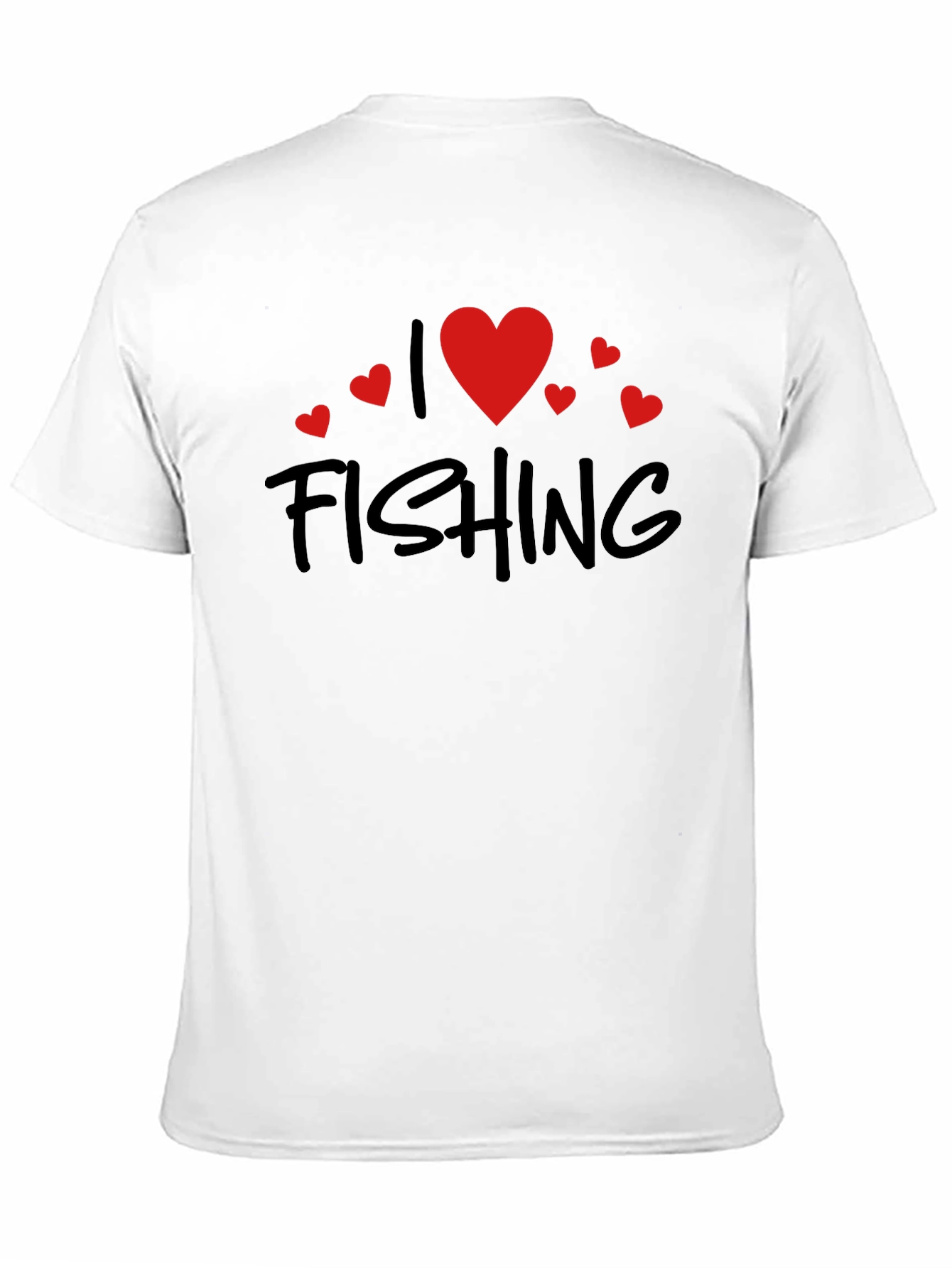 I Love Fishing Black Tee