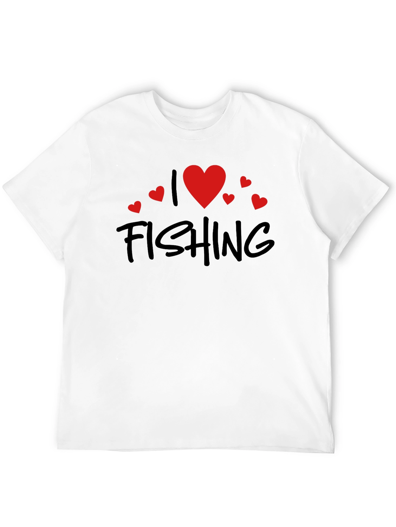 I Love Fishing Black Tee