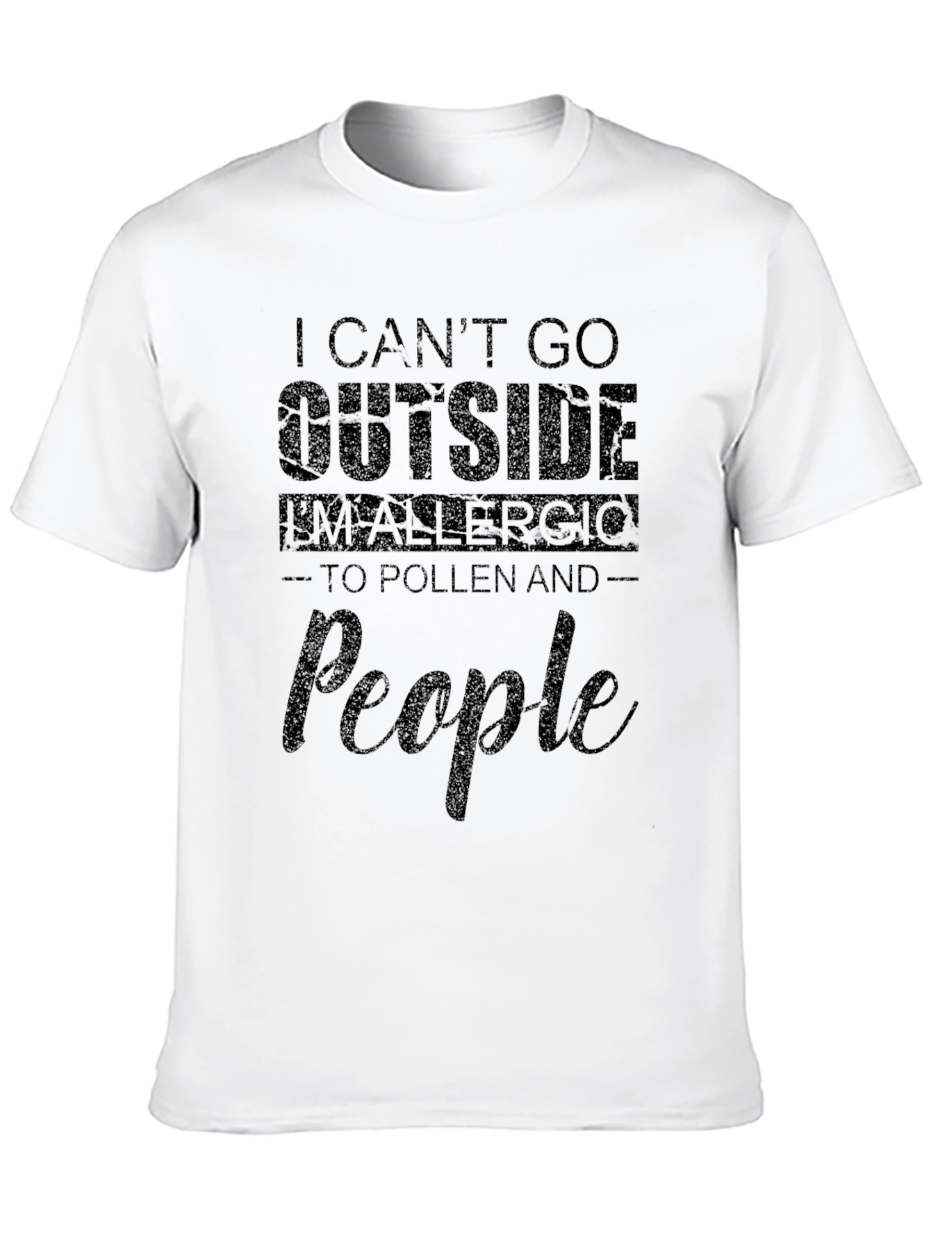 Allergic to Pollen and People Graphic T-Shirt