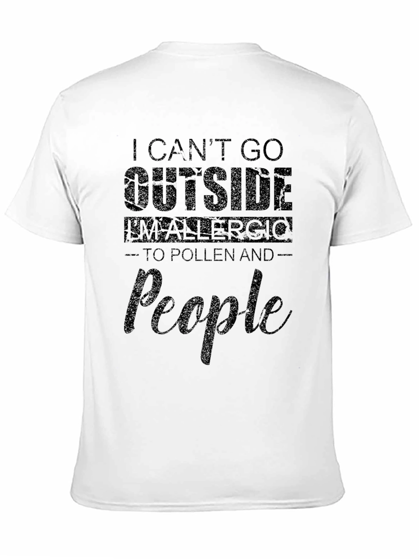 Allergic to Pollen and People Graphic T-Shirt