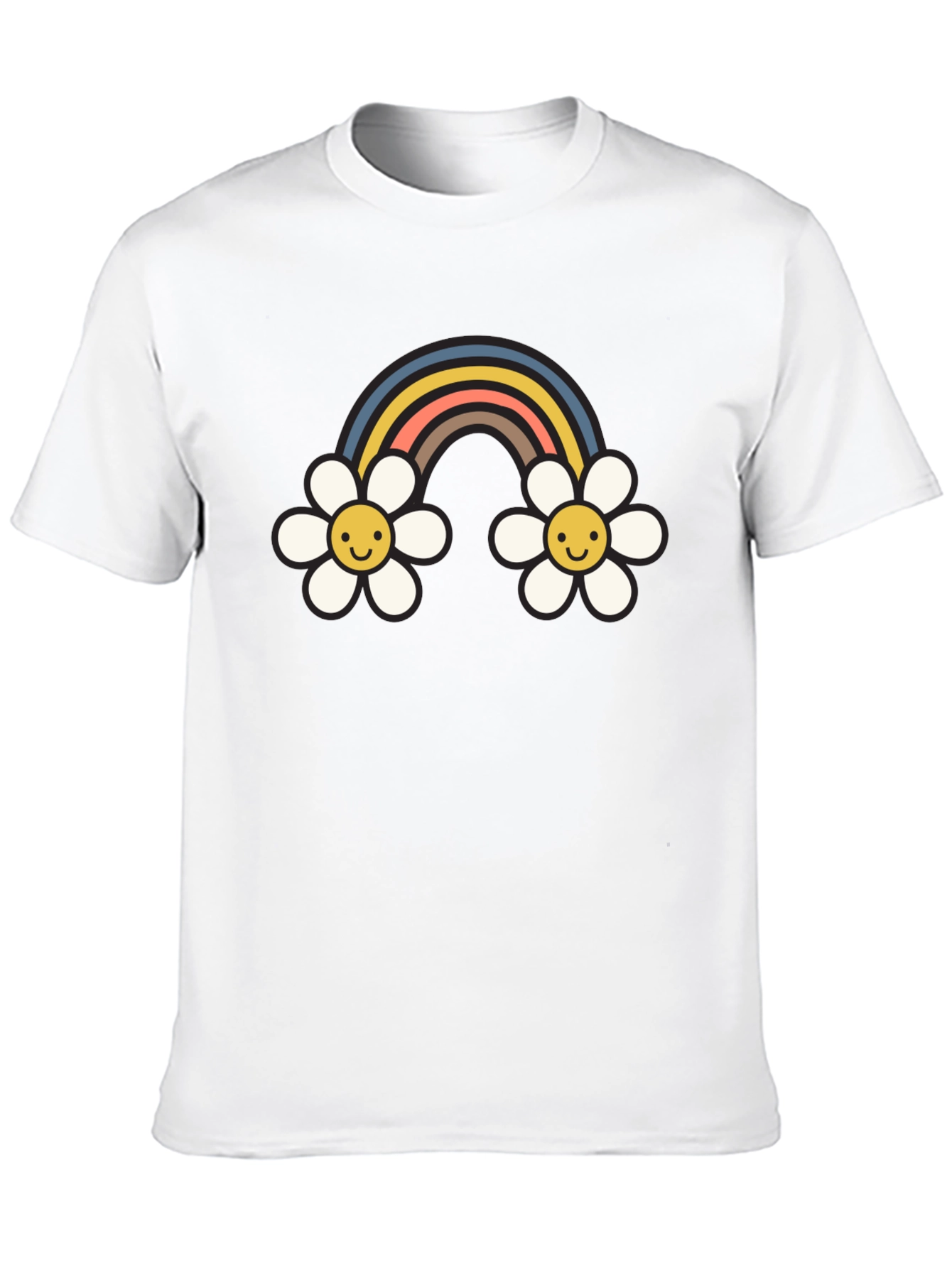 Retro Rainbow Daisy T-Shirt
