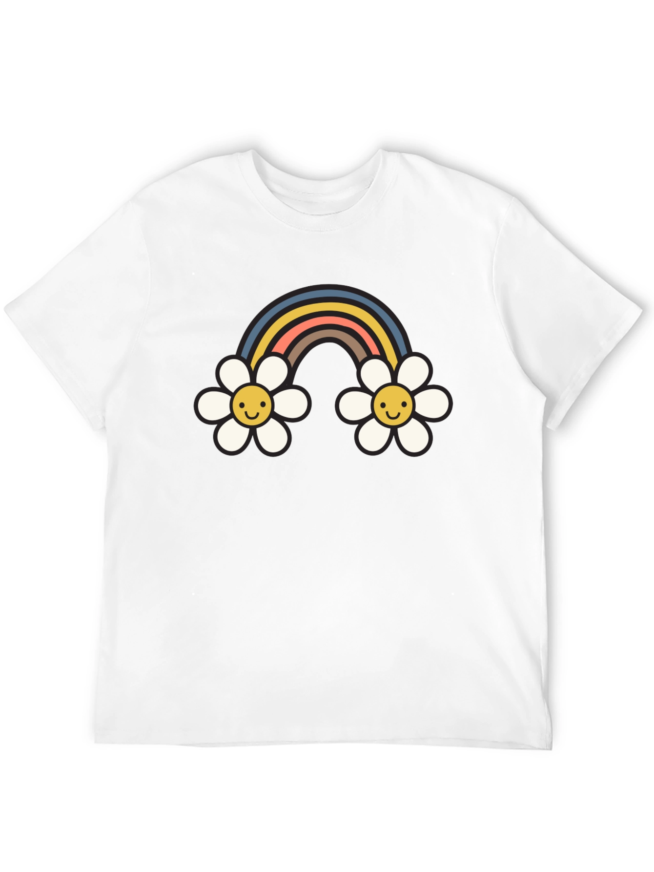 Retro Rainbow Daisy T-Shirt