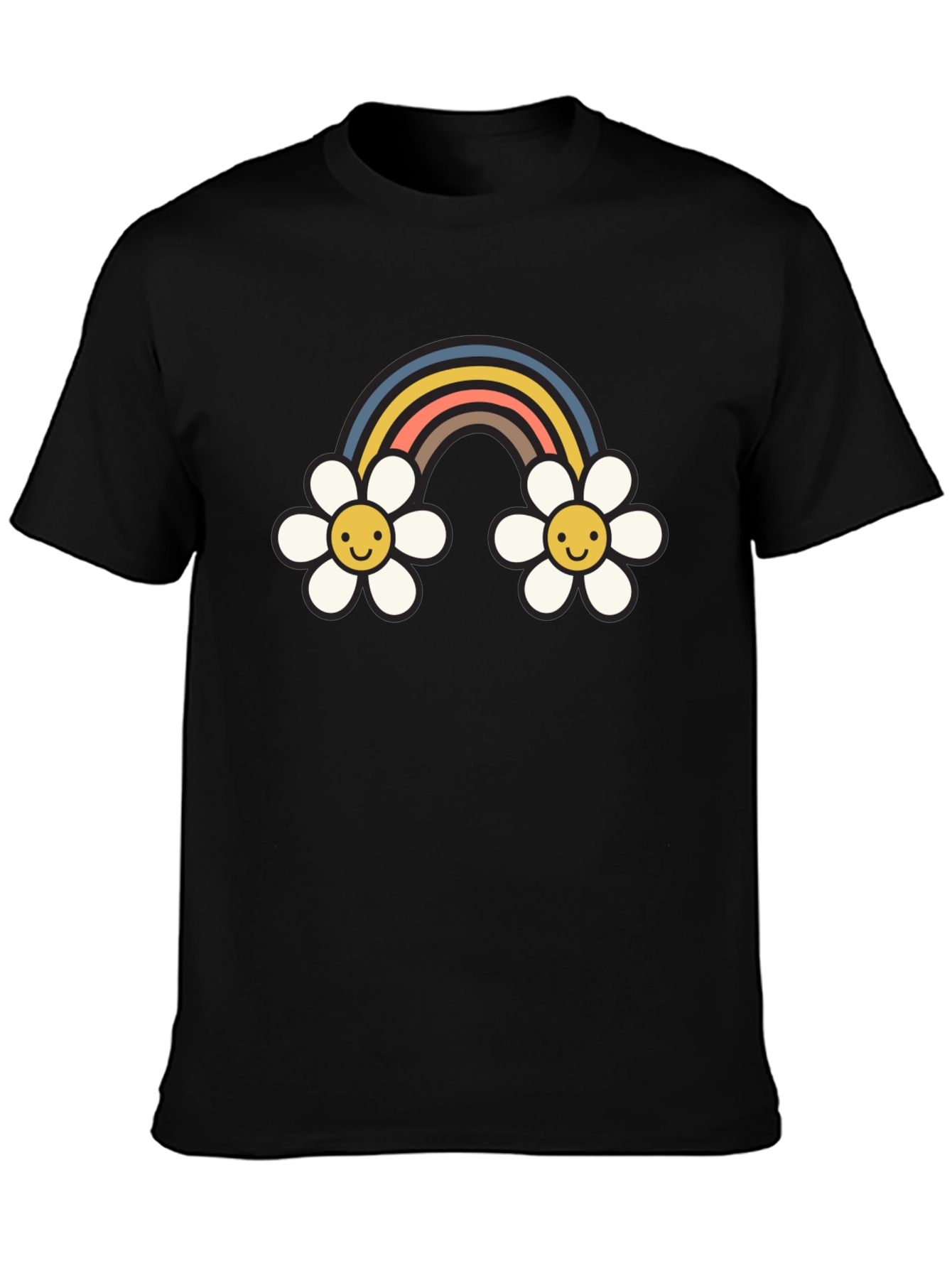 Retro Rainbow Daisy T-Shirt