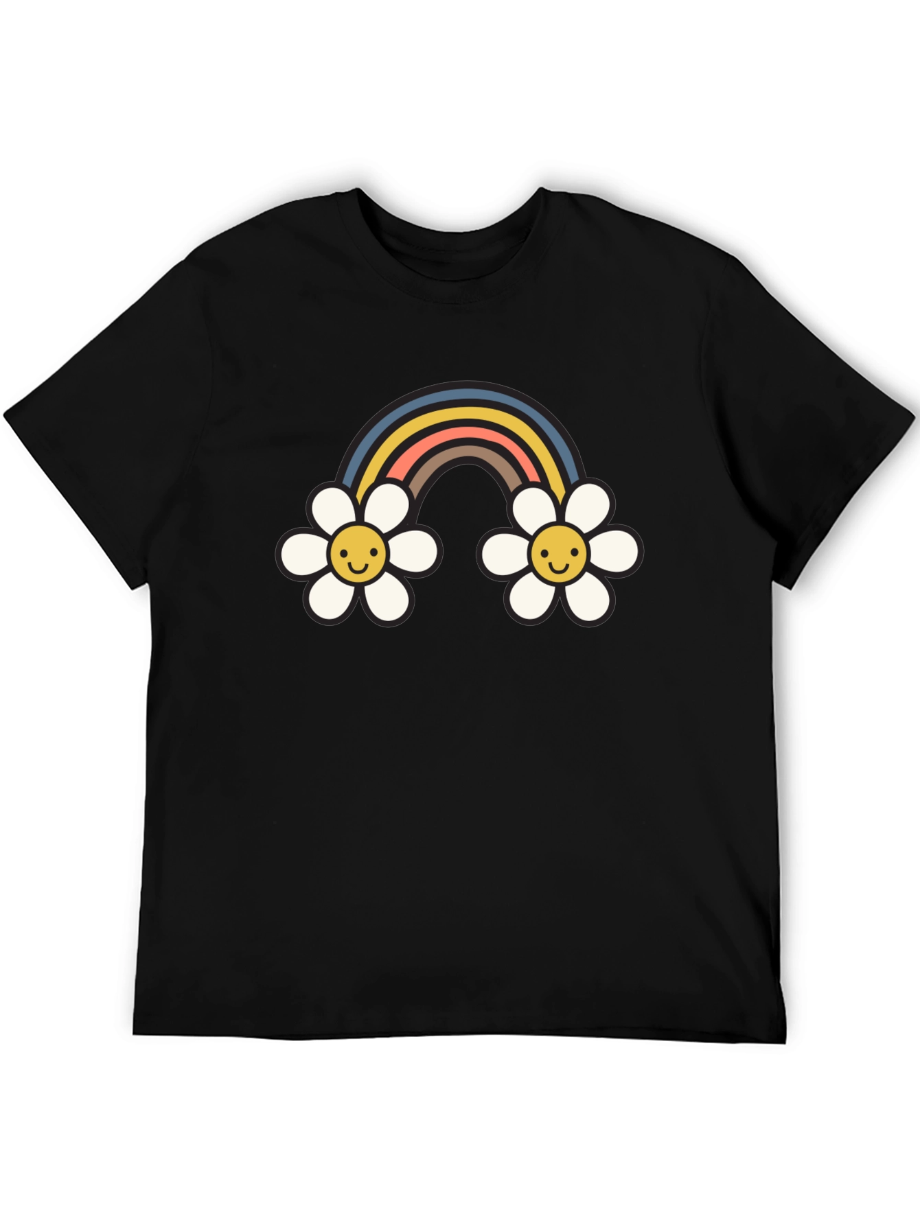 Retro Rainbow Daisy T-Shirt
