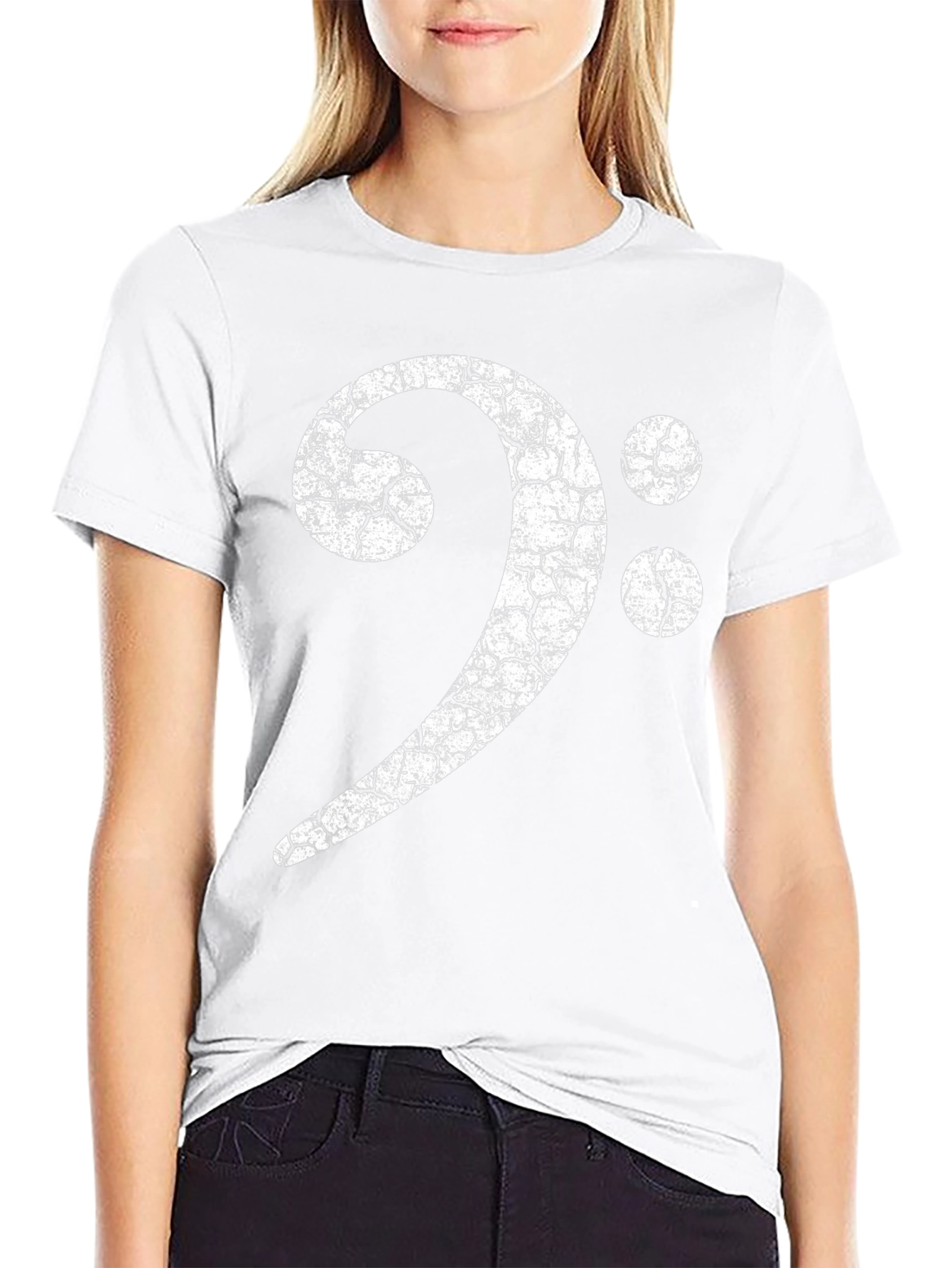 Bass Clef Graphic Tee - Music Lover Shirt