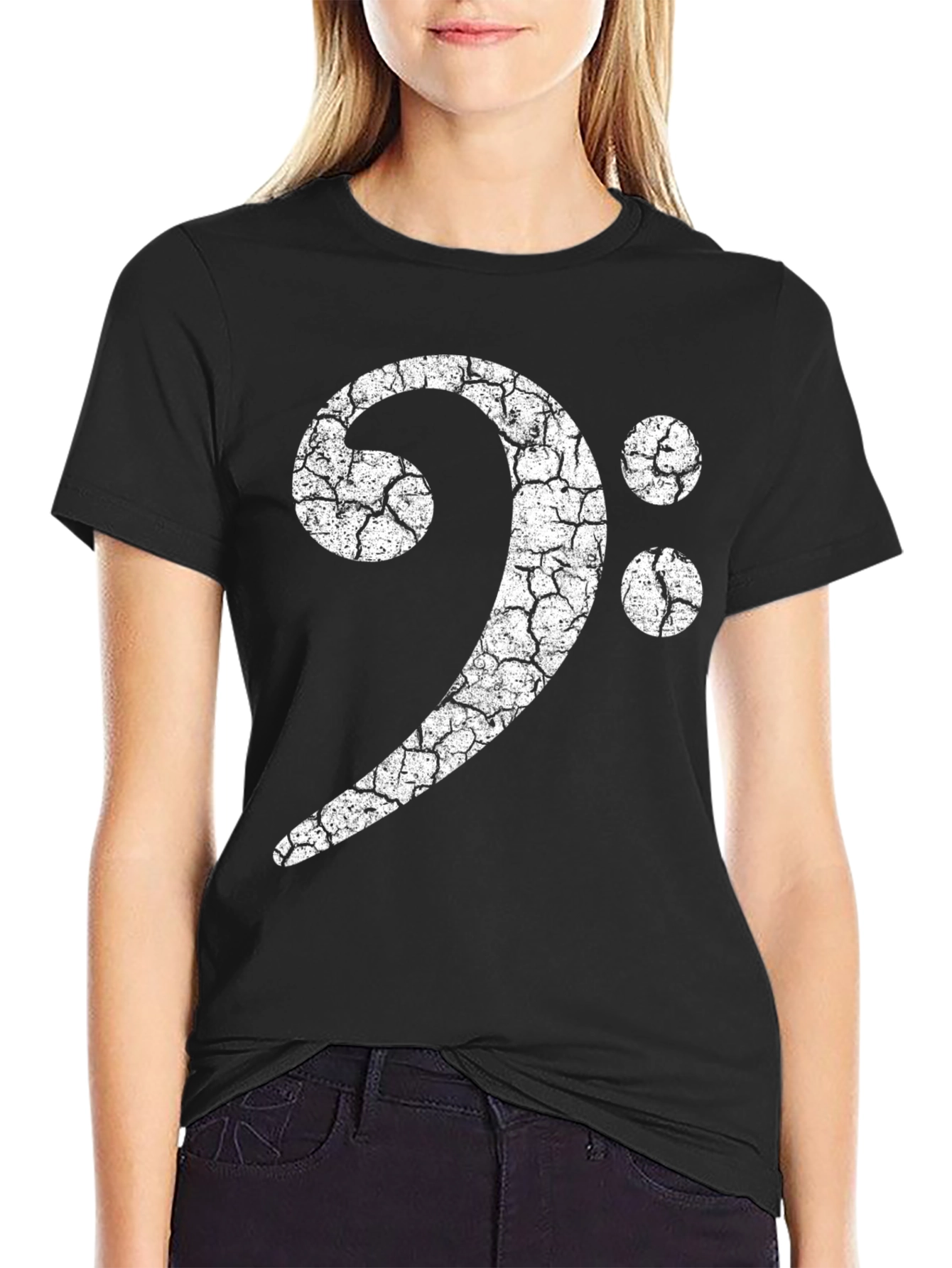Bass Clef Graphic Tee - Music Lover Shirt