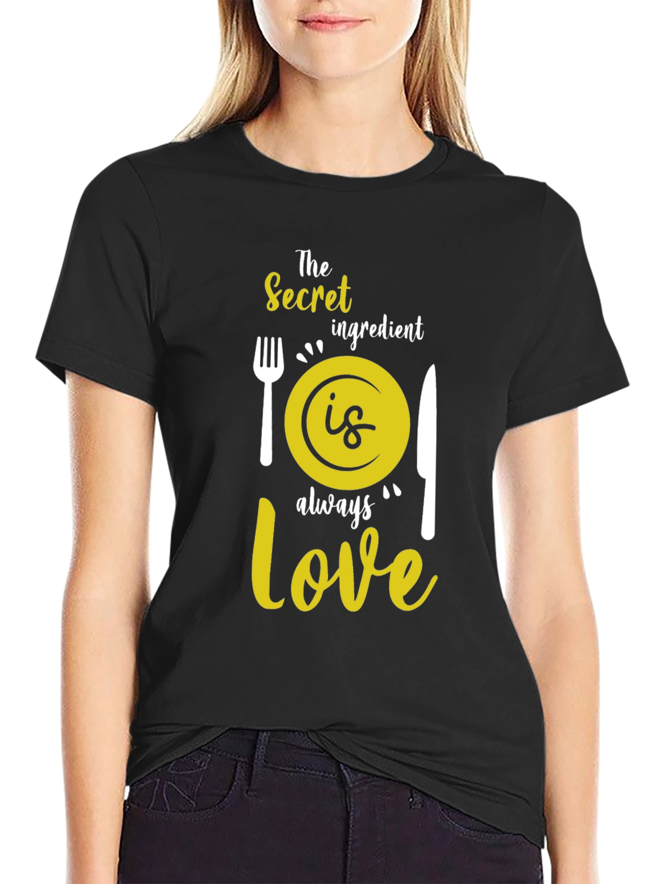 Secret Ingredient Love Graphic Tee - Black