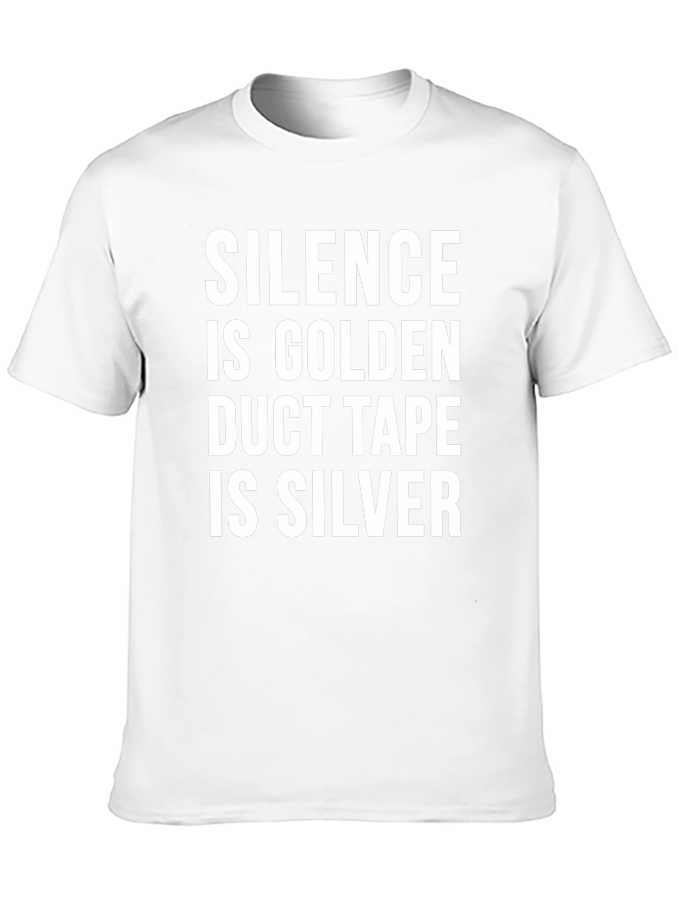 Silence is Golden T-Shirt - Funny Duct Tape Tee