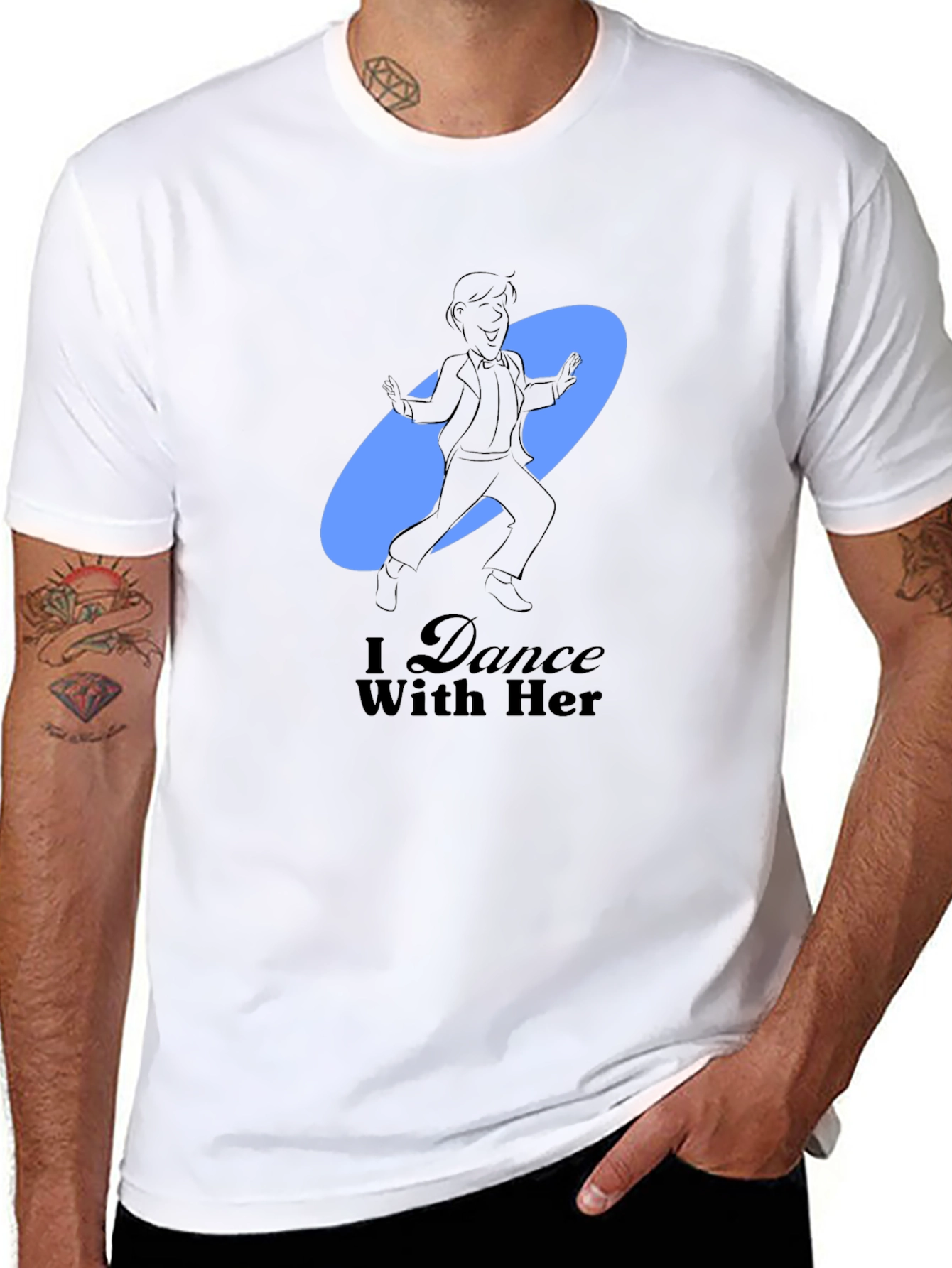 Dance With Her Graphic Tee - Black T-Shirt