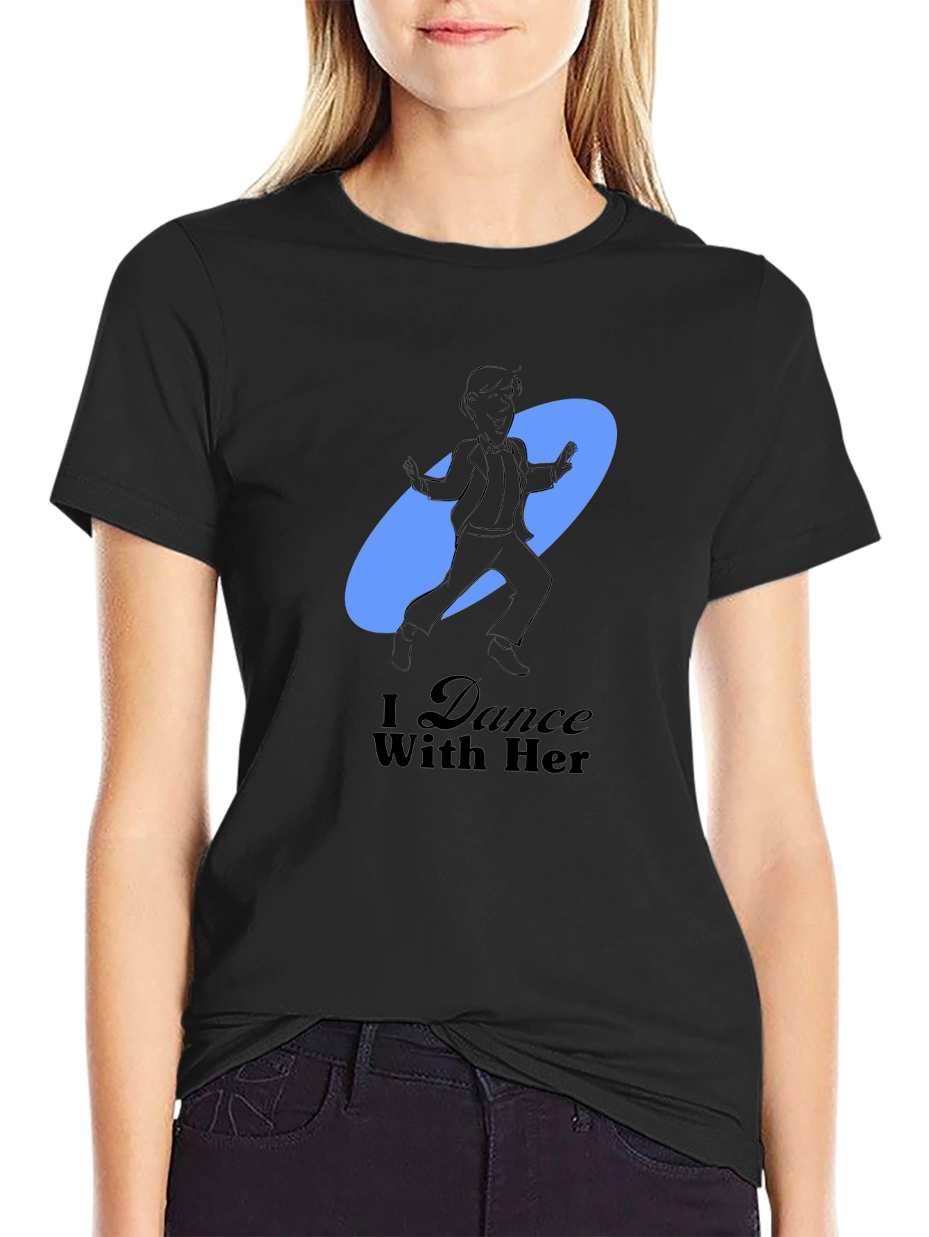 Dance With Her Graphic Tee - Black T-Shirt