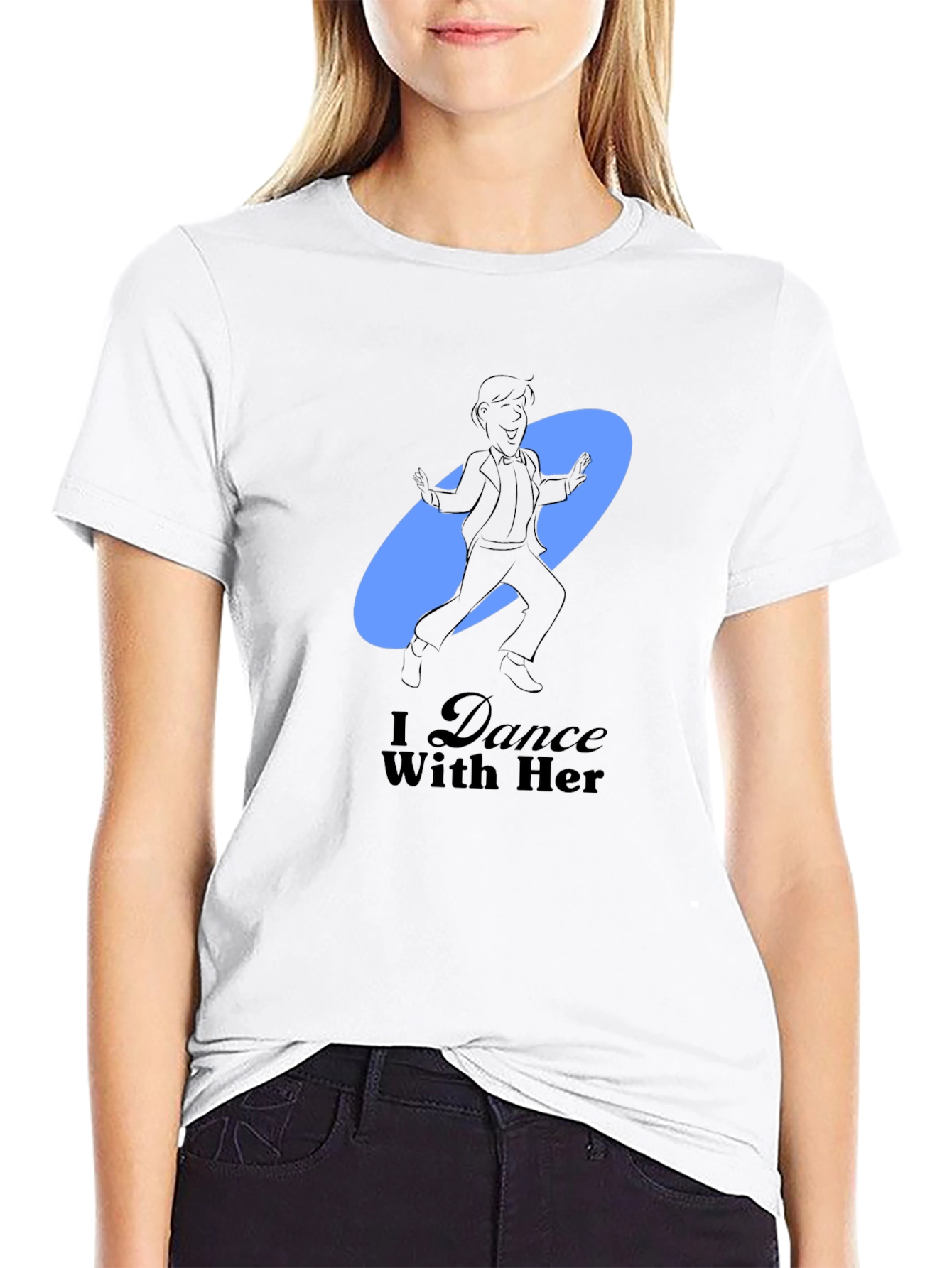 Dance With Her Graphic Tee - Black T-Shirt