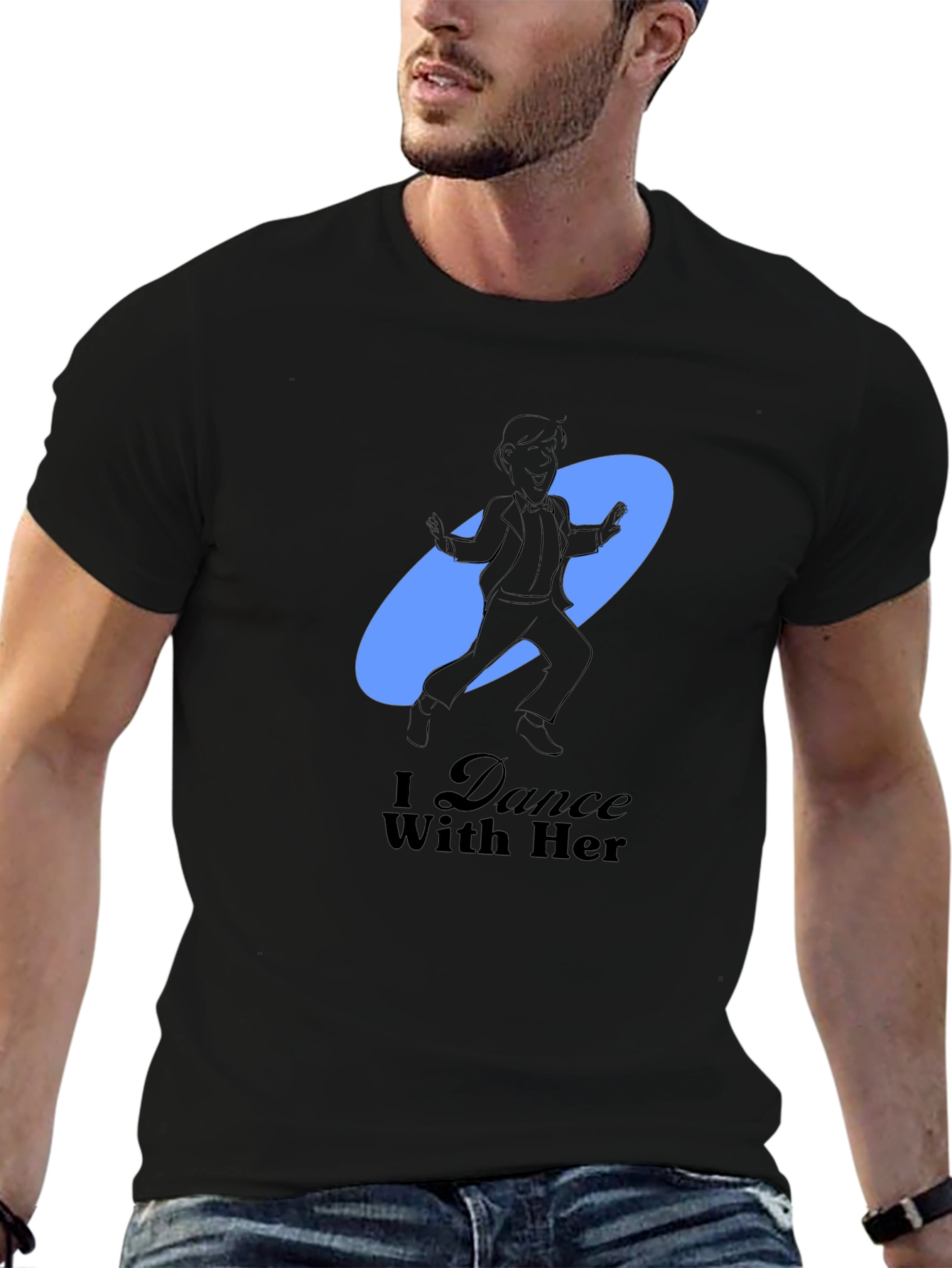 Dance With Her Graphic Tee - Black T-Shirt