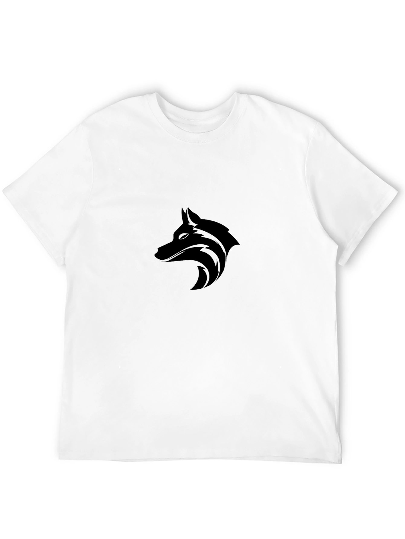 Black Wolf Graphic T-Shirt - Stylish Mens Tee