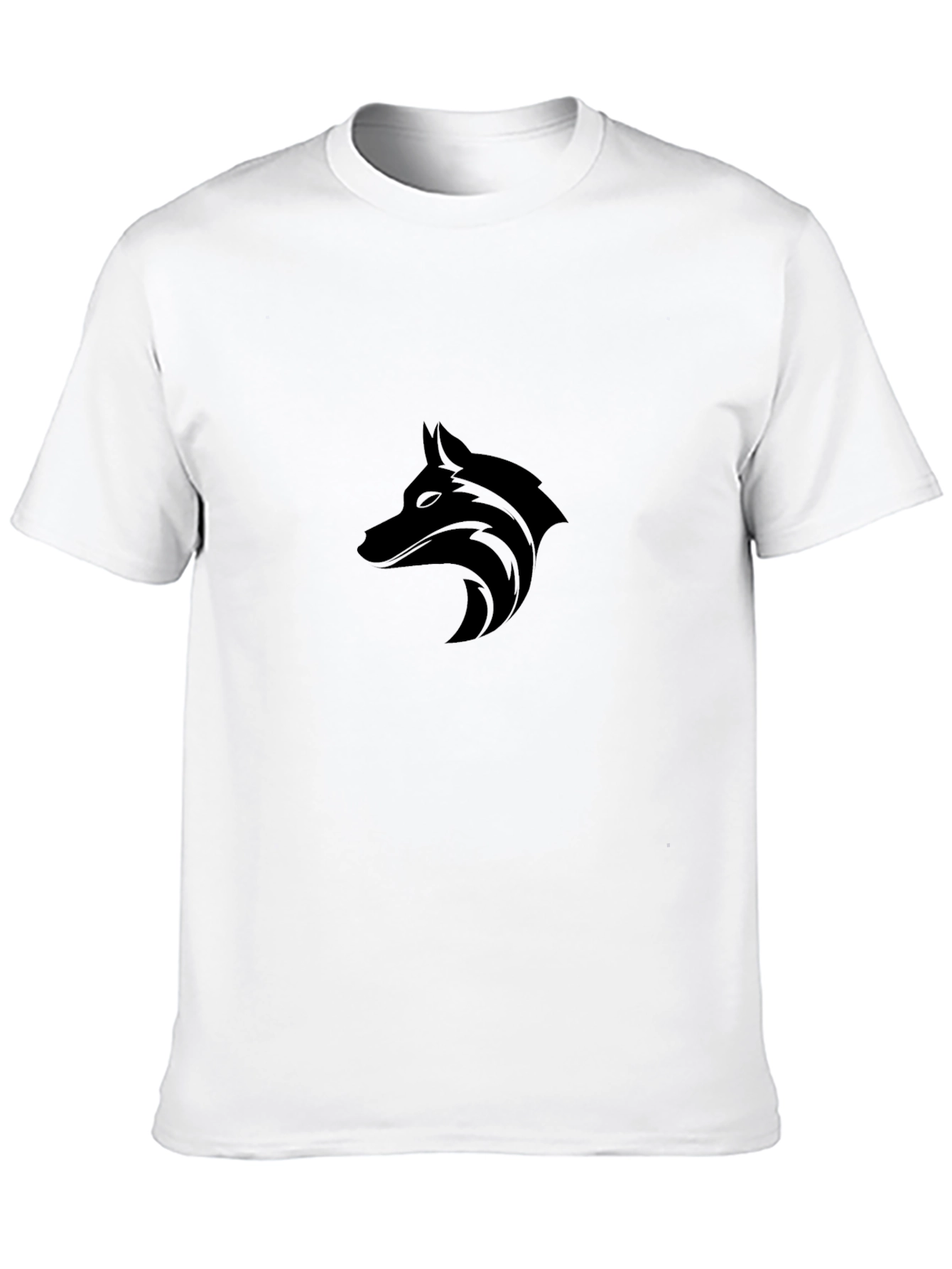 Black Wolf Graphic T-Shirt - Stylish Mens Tee