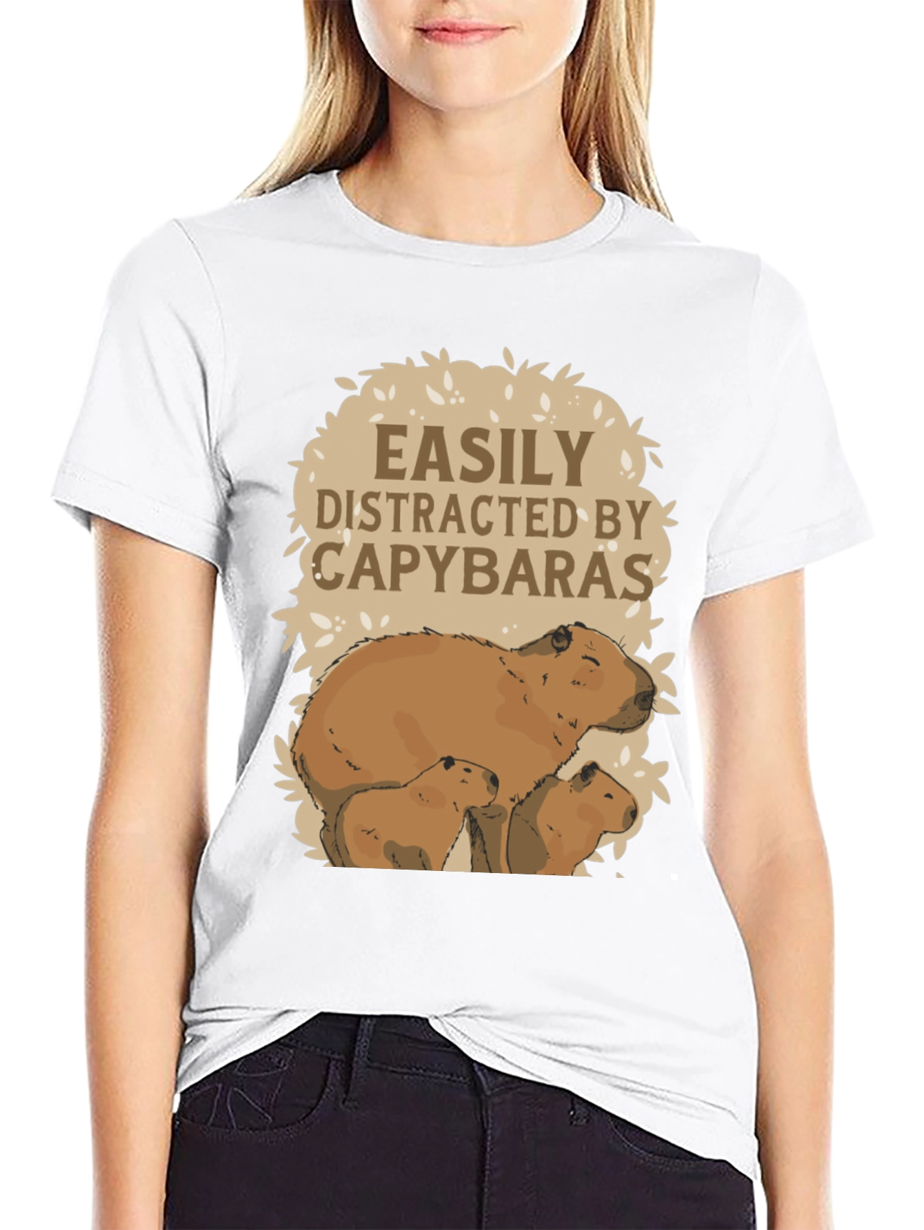 Easily Distracted by Capybaras Graphic Tee