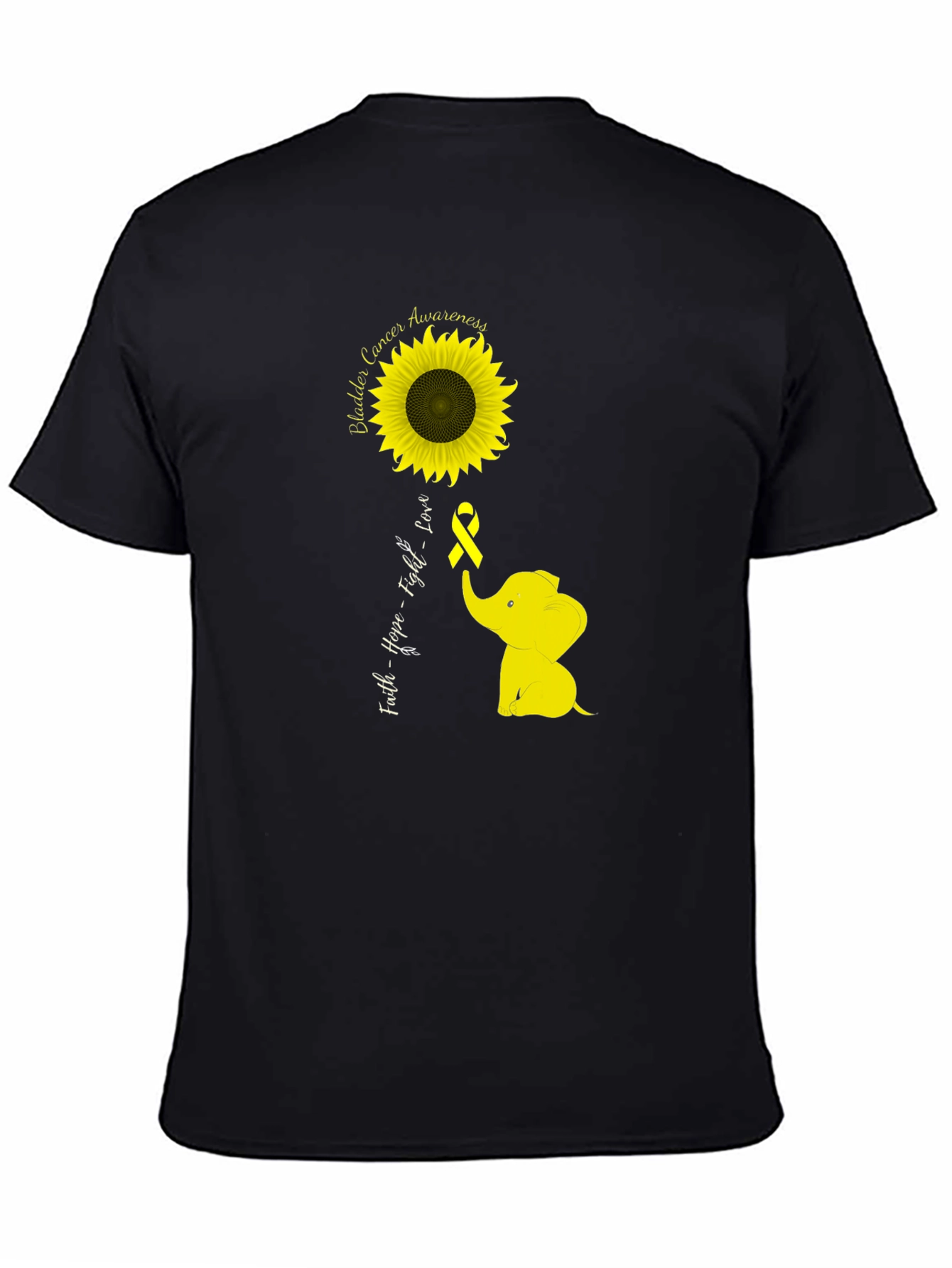 Bladder Cancer Awareness Sunflower T-Shirt