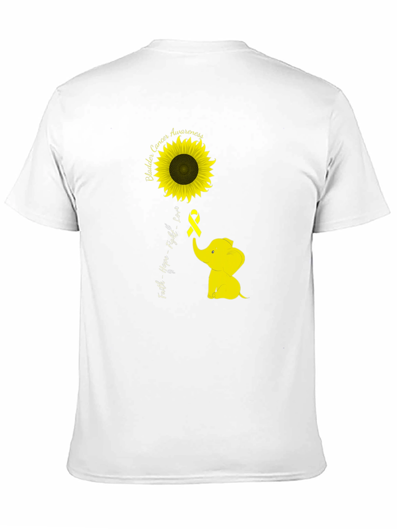 Bladder Cancer Awareness Sunflower T-Shirt