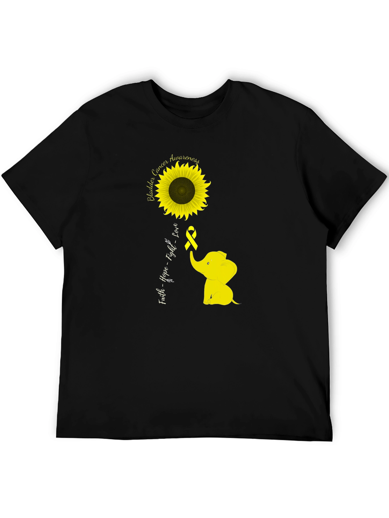 Bladder Cancer Awareness Sunflower T-Shirt
