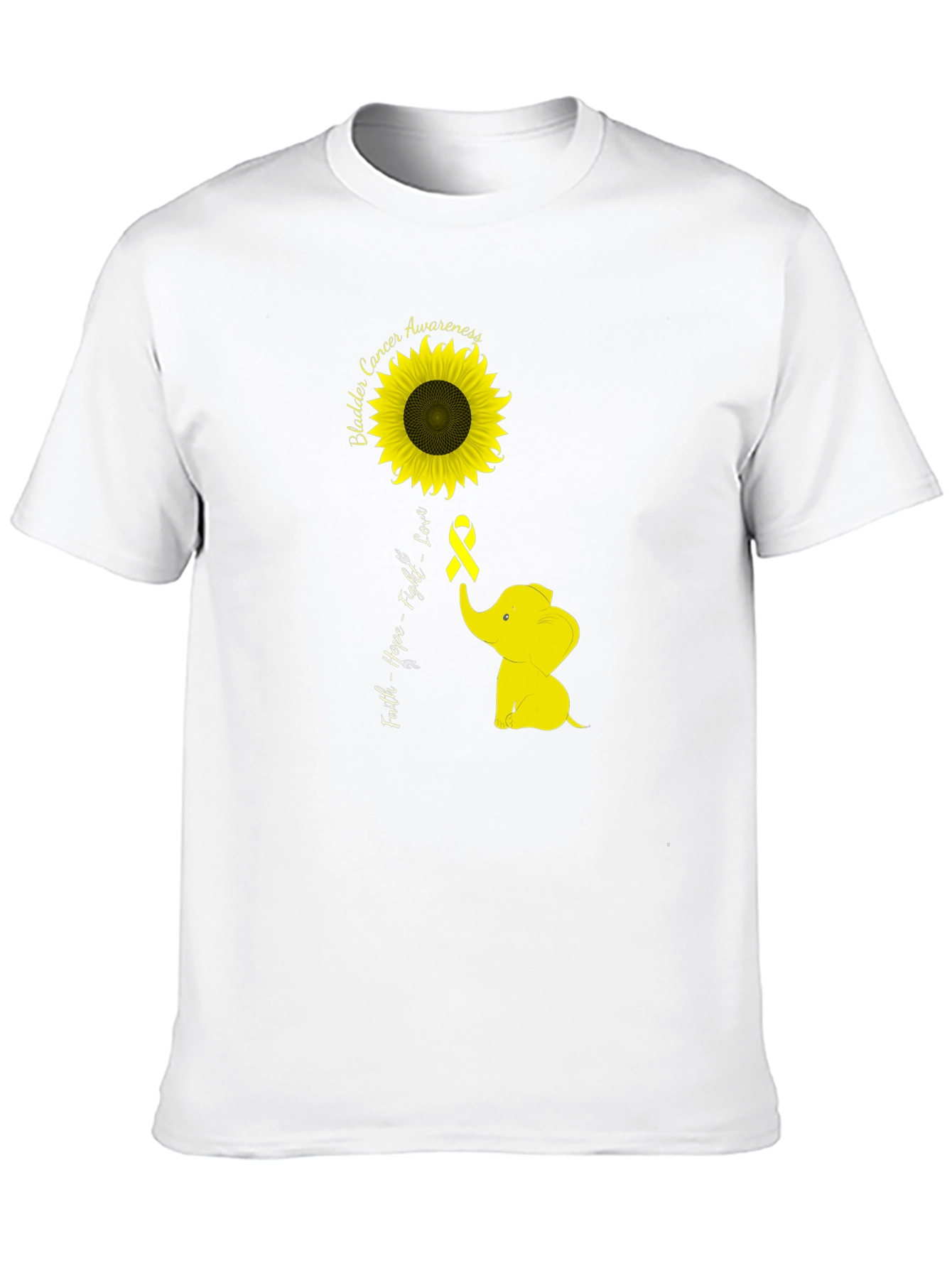 Bladder Cancer Awareness Sunflower T-Shirt