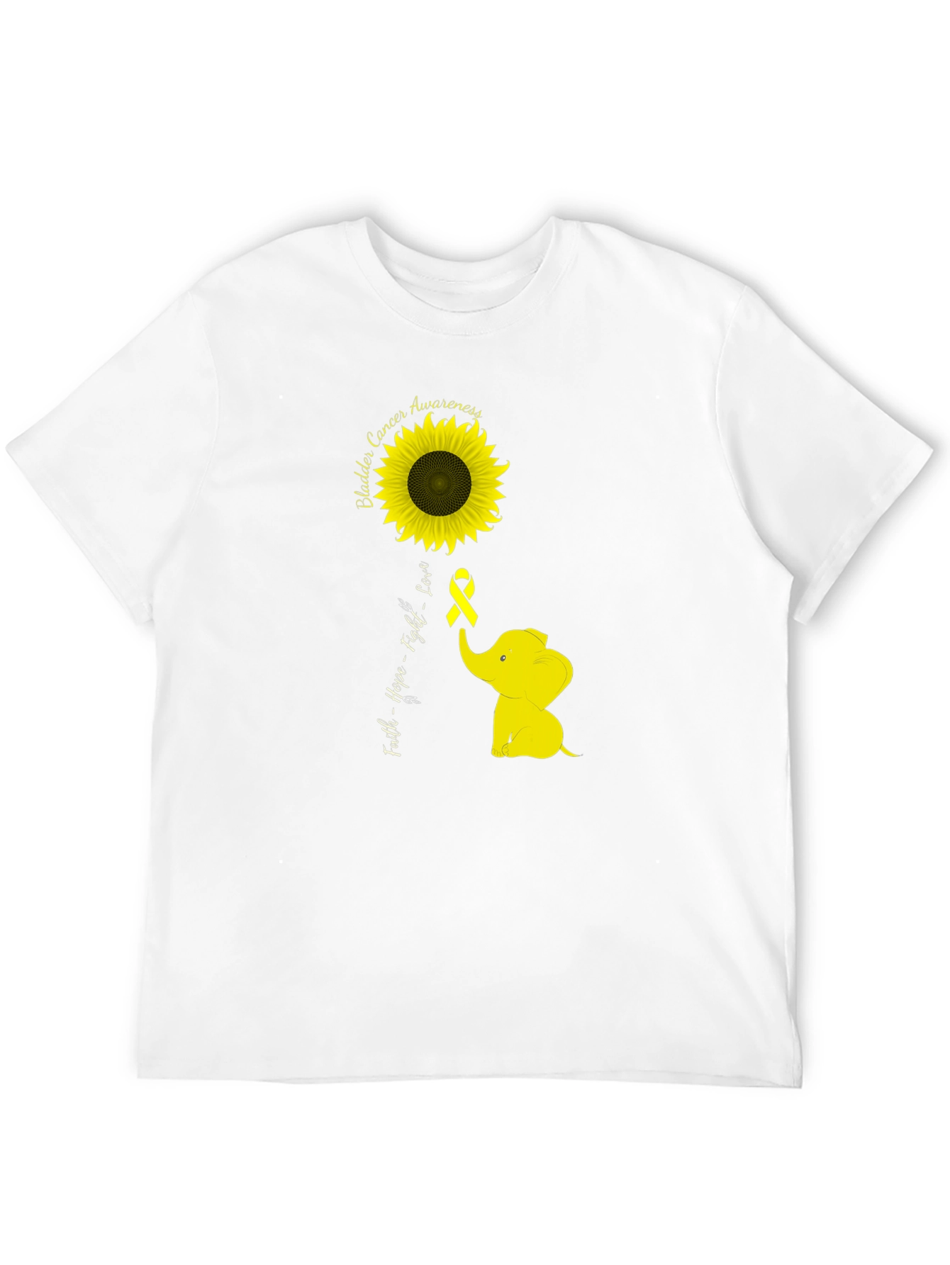 Bladder Cancer Awareness Sunflower T-Shirt