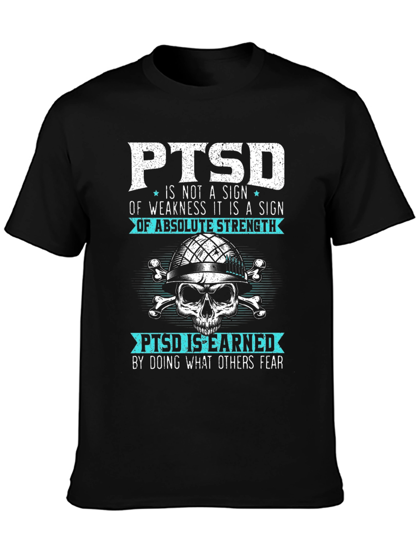 PTSD Awareness Graphic Tee - Strength Design