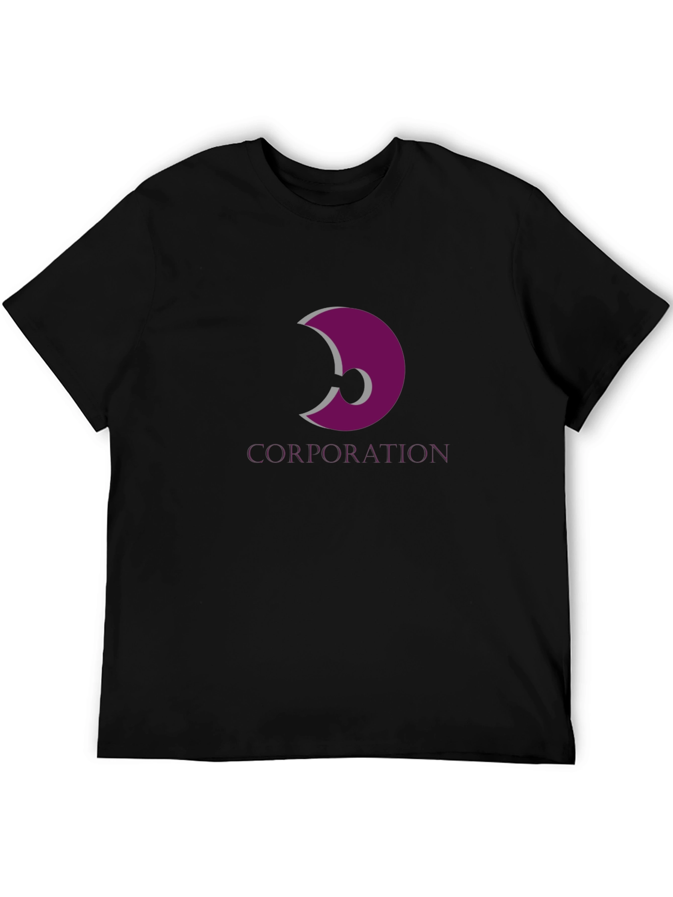 Corporation Logo Graphic Black Tee