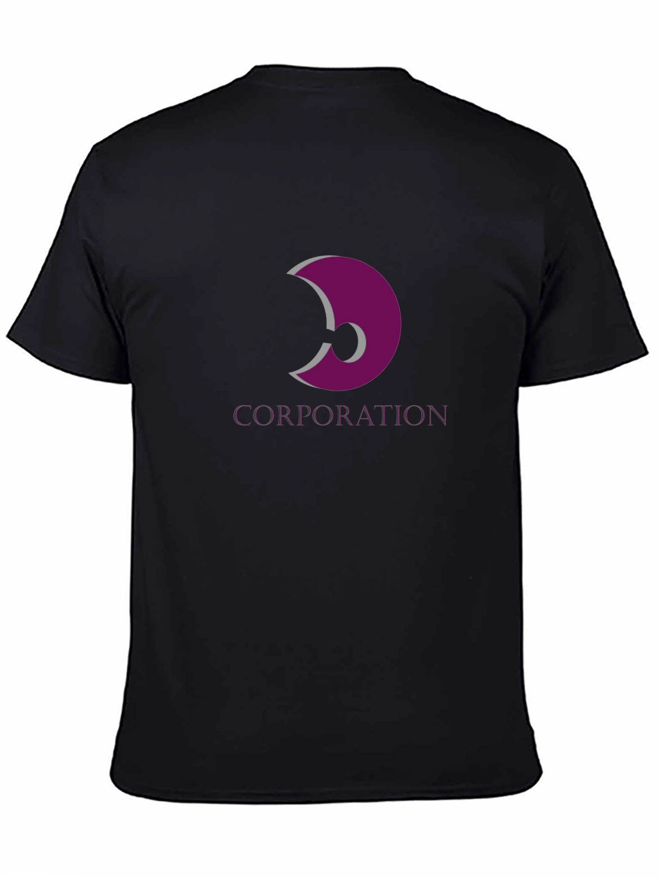 Corporation Logo Graphic Black Tee