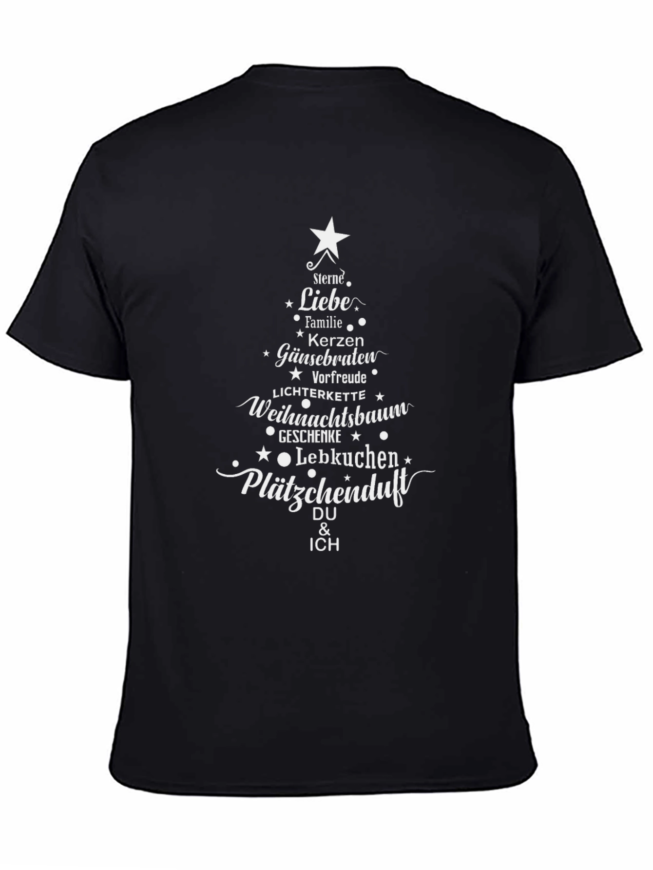 Christmas Tree Shirt: Holiday German Words T-Shirt