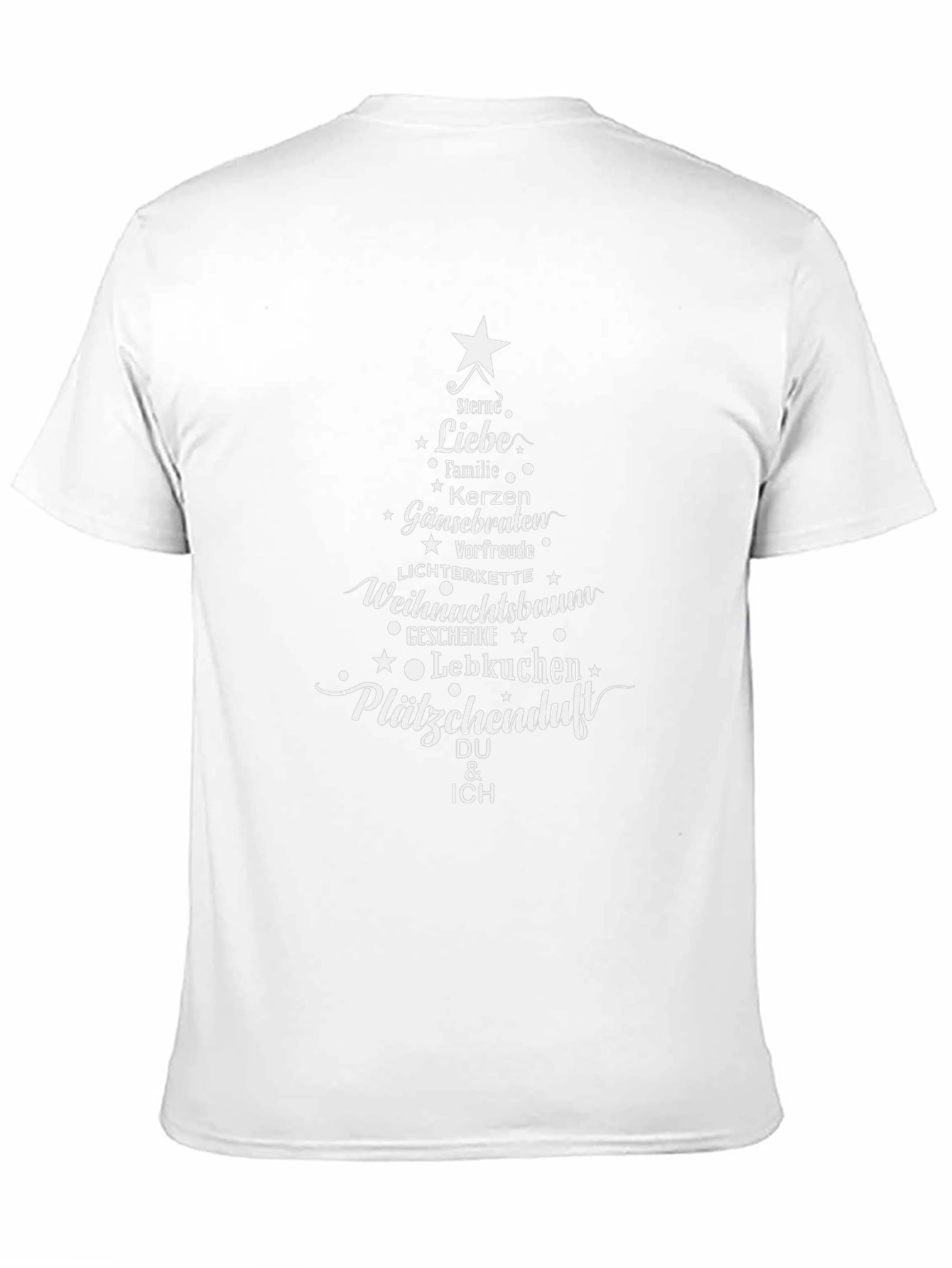 Christmas Tree Shirt: Holiday German Words T-Shirt