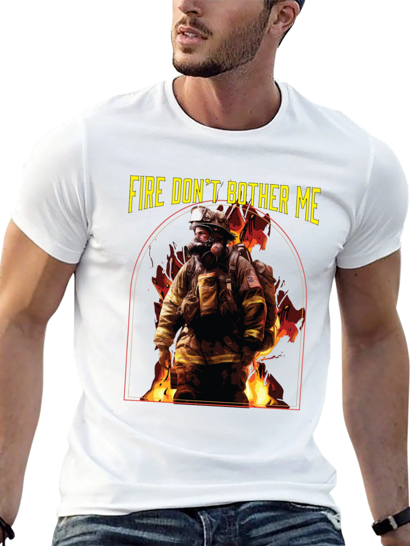 Fire Dont Bother Me Graphic T-Shirt