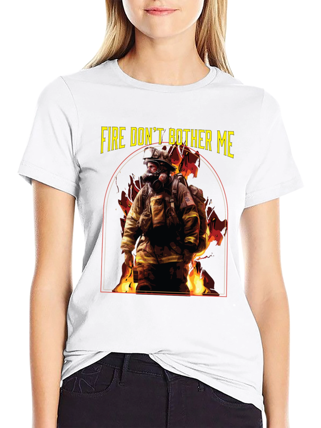 Fire Dont Bother Me Graphic T-Shirt